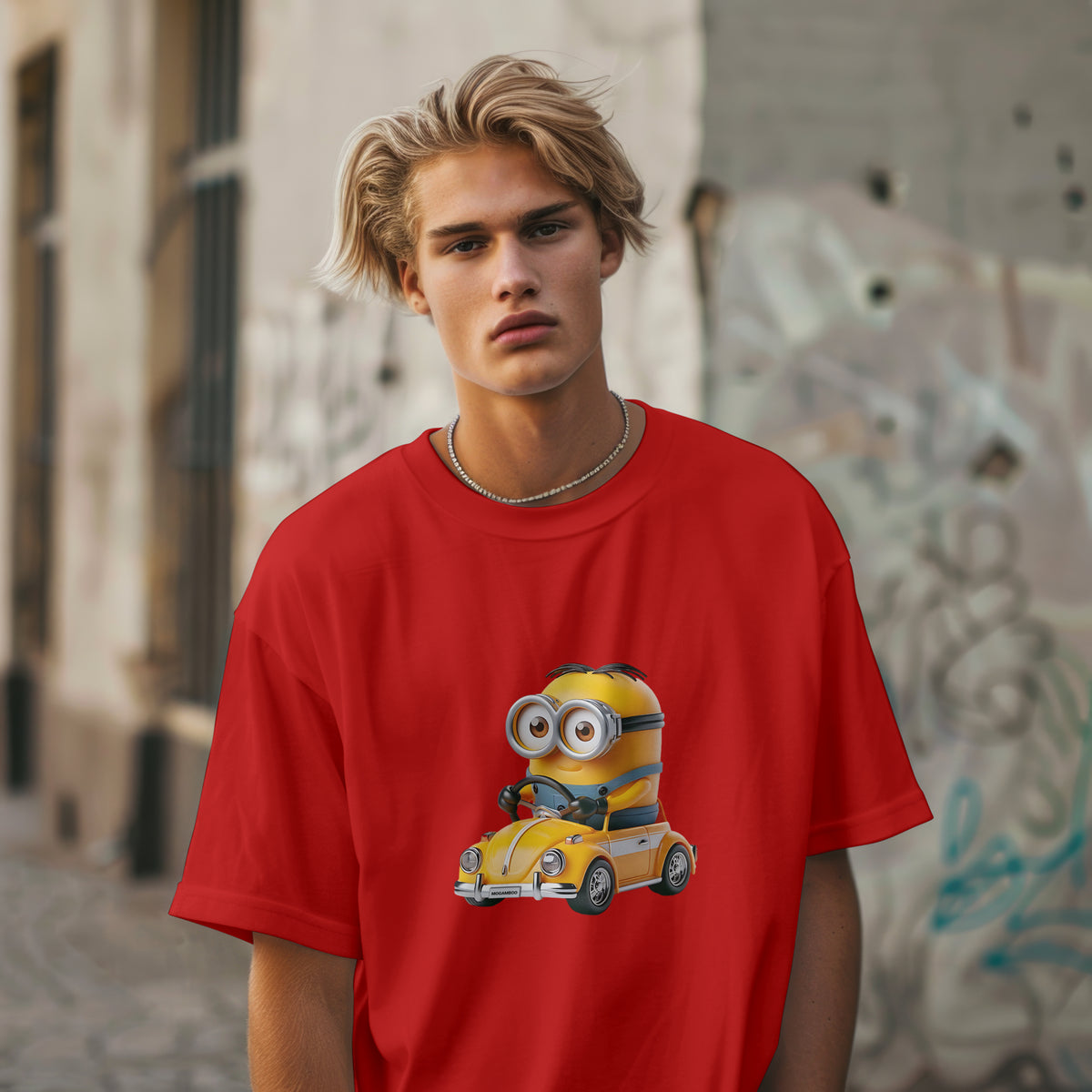 Minion - Oversized Graphic Printed T-Shirt for Men