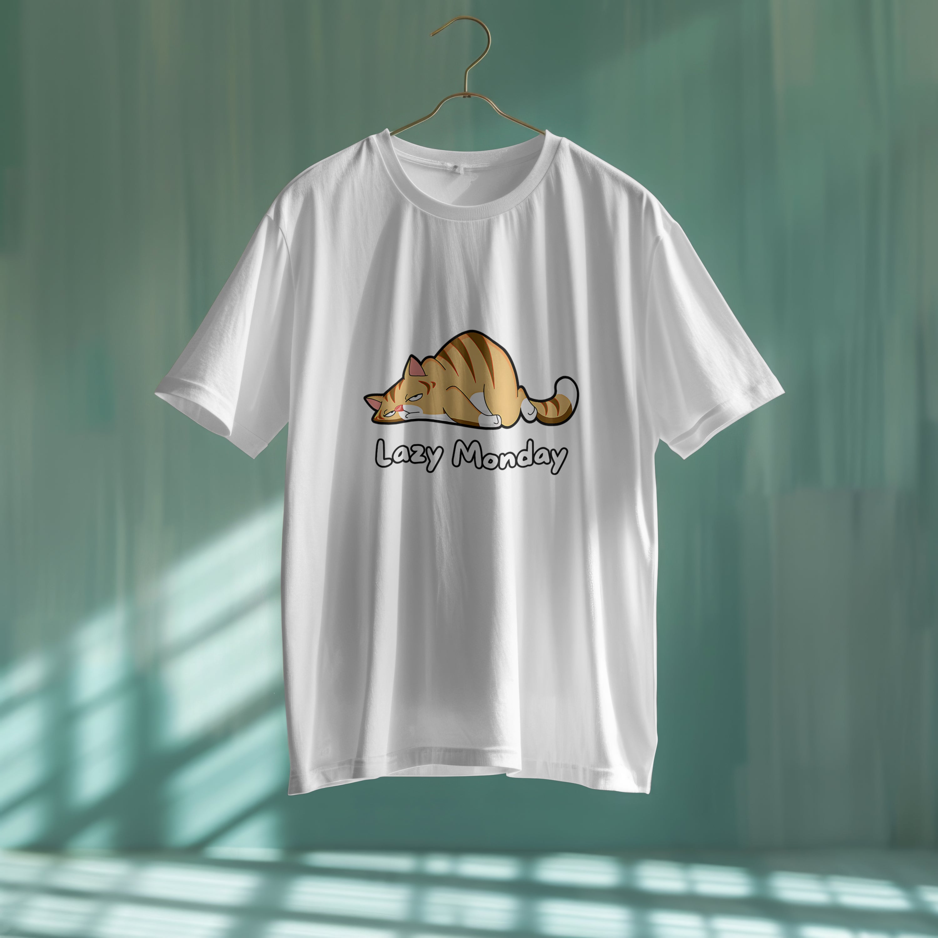 Lazy Monday : Graphic Printed Oversized T- Shirt for Men