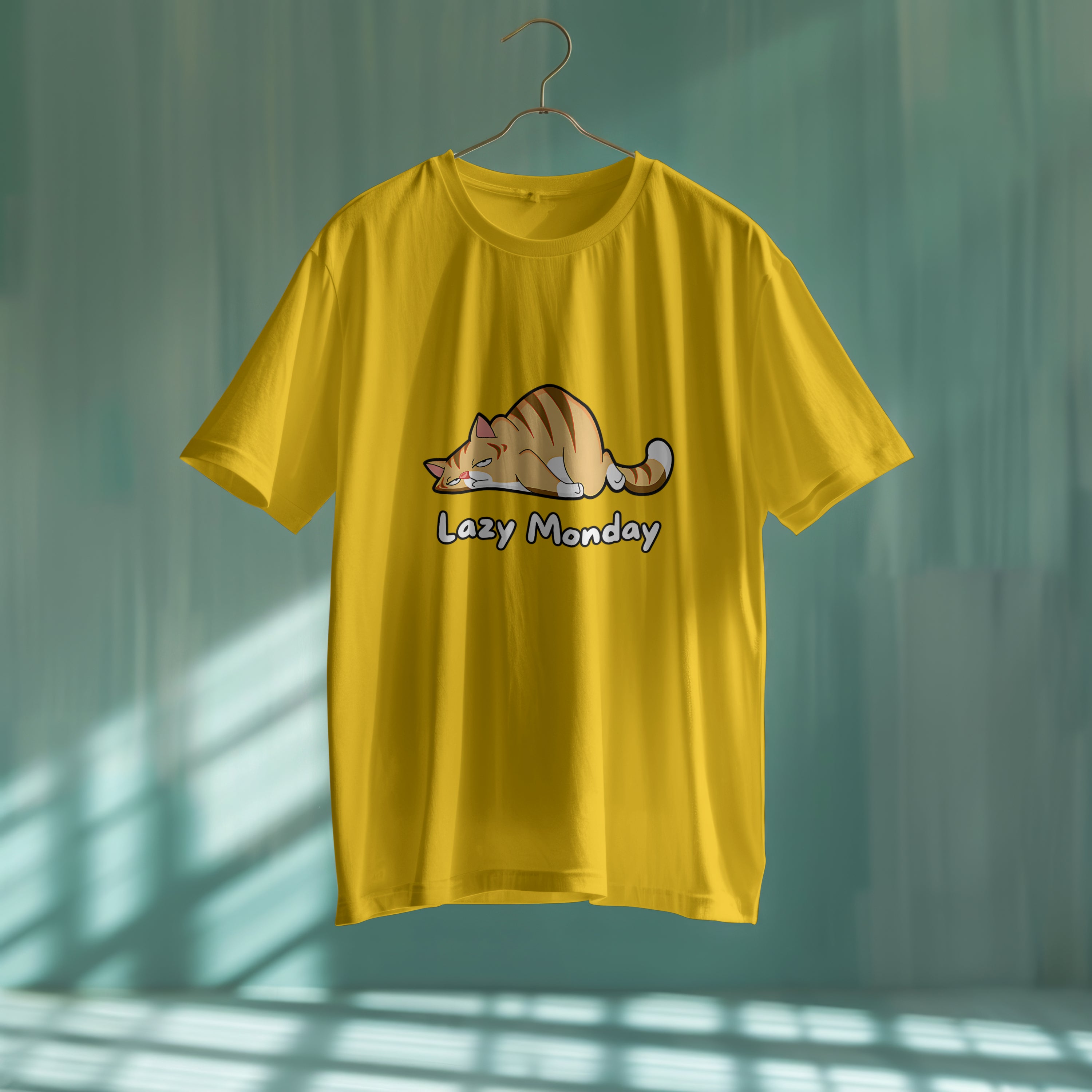 Lazy Monday : Graphic Printed Oversized T- Shirt for Men