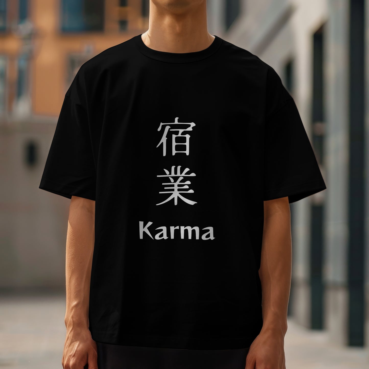 Karma : Graphic Printed Oversized T-shirt for Men