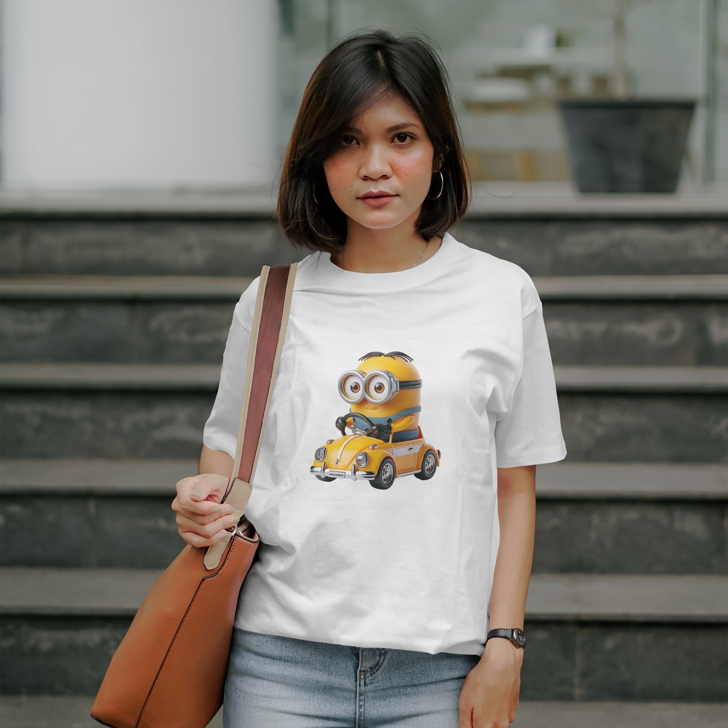 Minion - Oversized Graphic Printed T-Shirt for Women