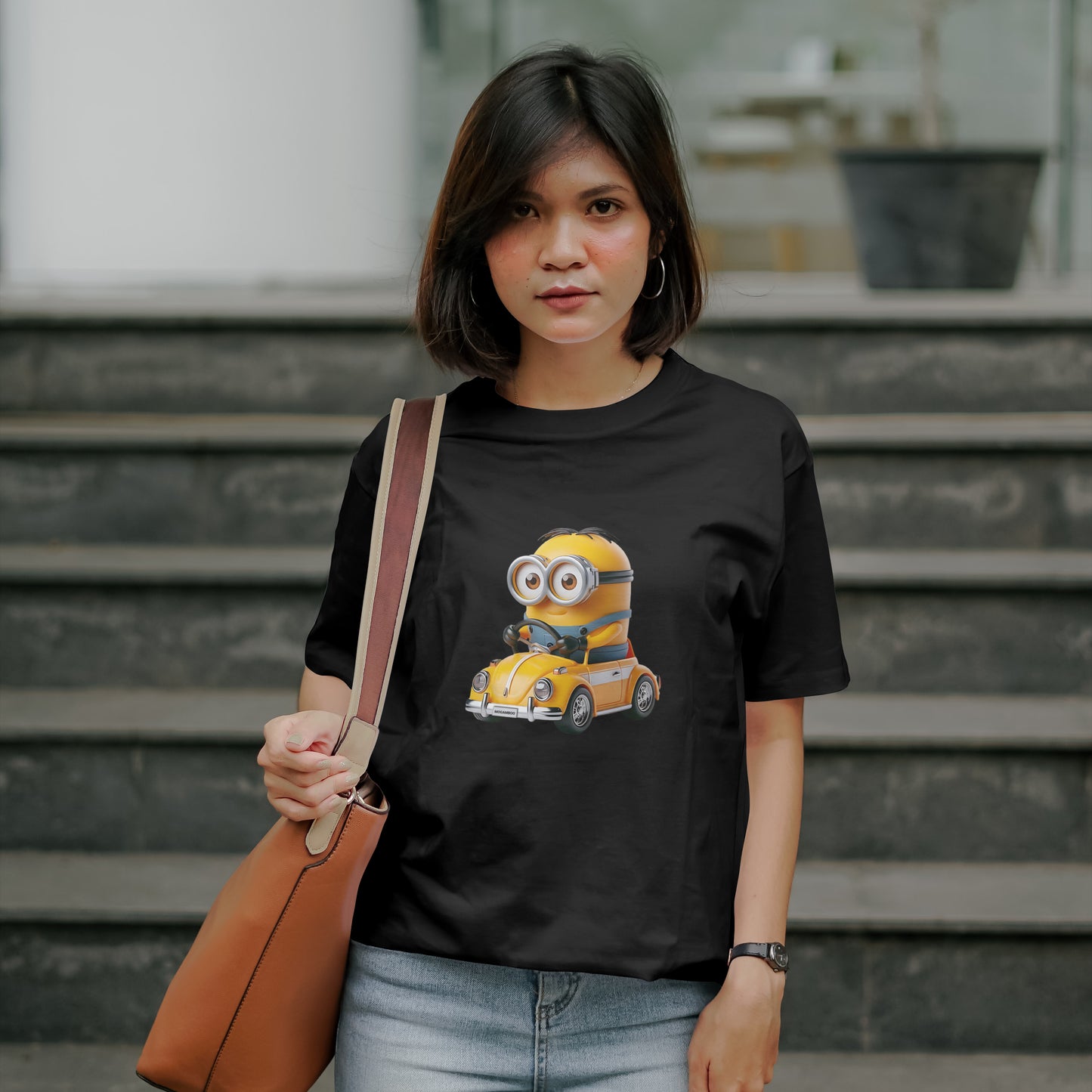 Minion - Oversized Graphic Printed T-Shirt for Women