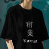 Karma : Graphic Printed Oversized T-shirt for Women