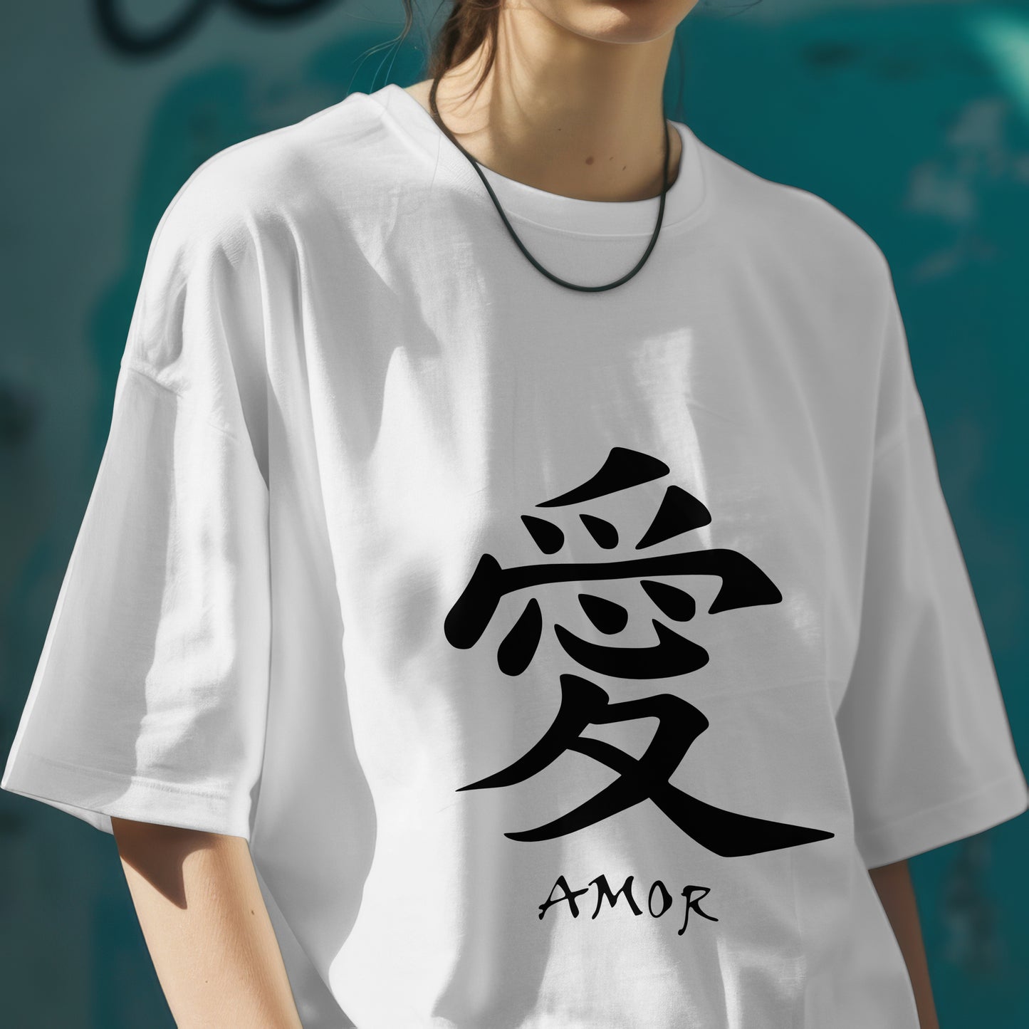 Amor : Graphic Printed Oversized T-shirt for Women