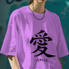 Amor : Graphic Printed Oversized T-shirt for Women