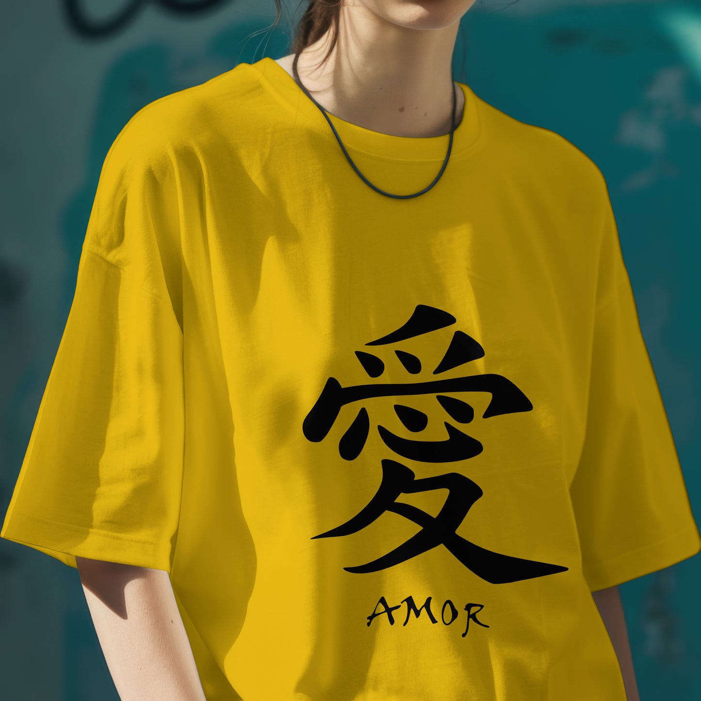 Amor : Graphic Printed Oversized T-shirt for Women