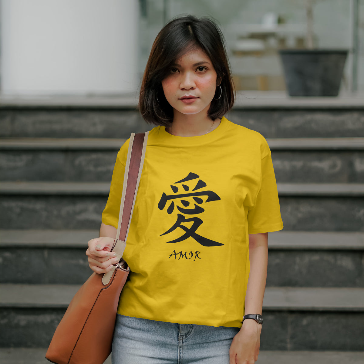 Amor : Graphic Printed Oversized T-shirt for Women