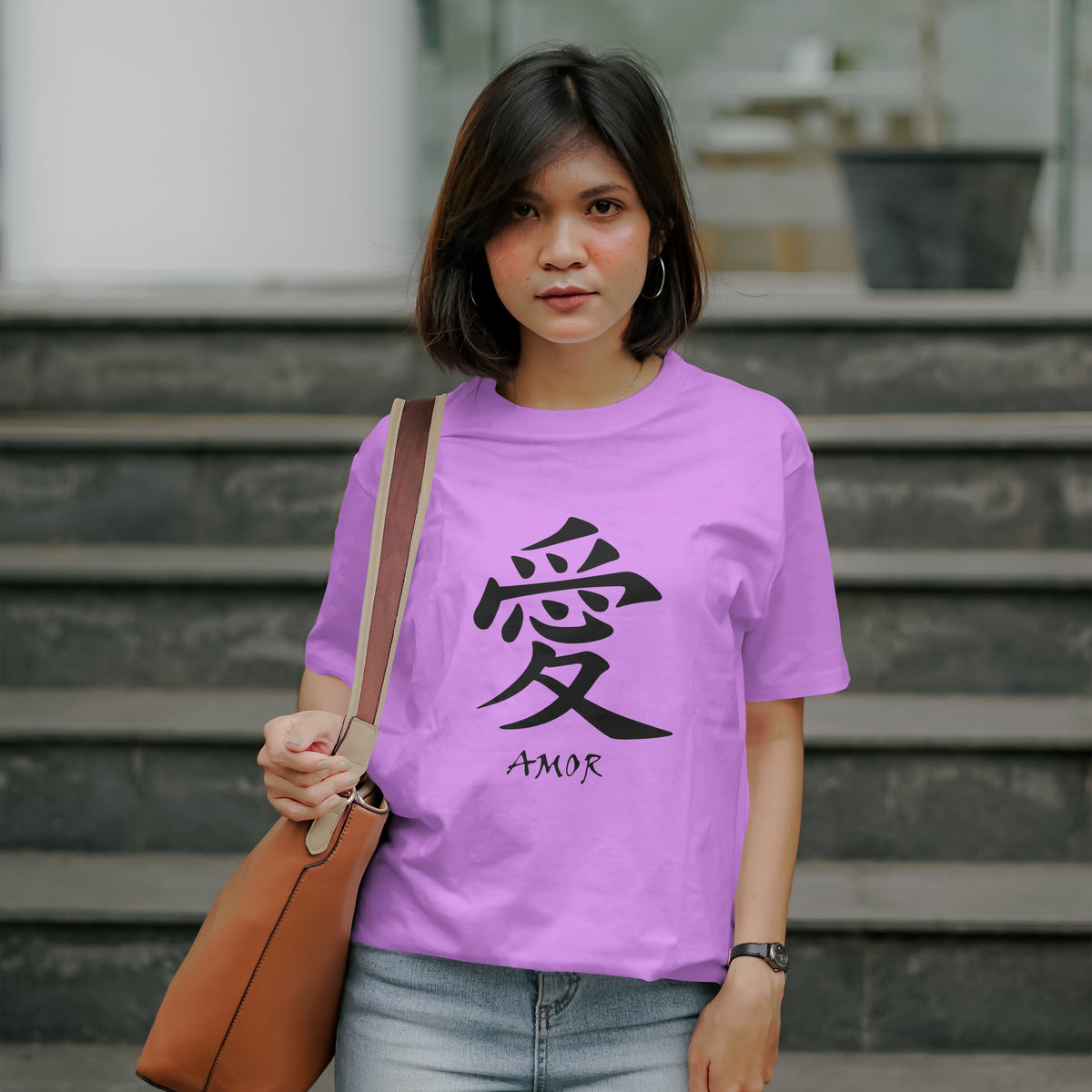 Amor : Graphic Printed Oversized T-shirt for Women