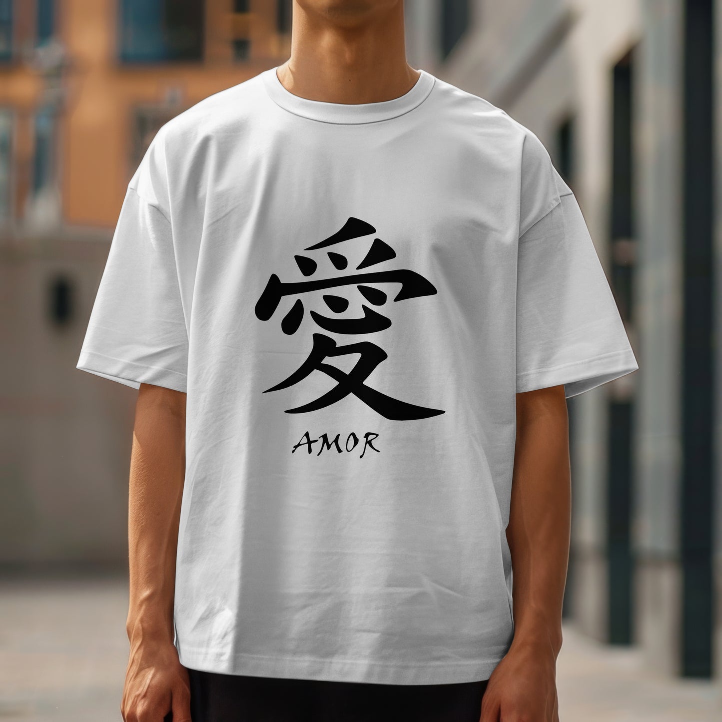 Amor : Graphic Printed Oversized T-shirt for Men