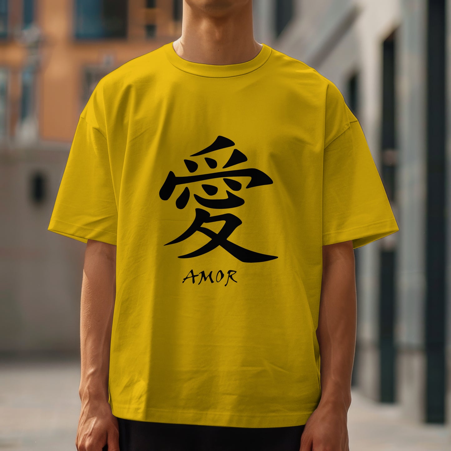 Amor : Graphic Printed Oversized T-shirt for Men