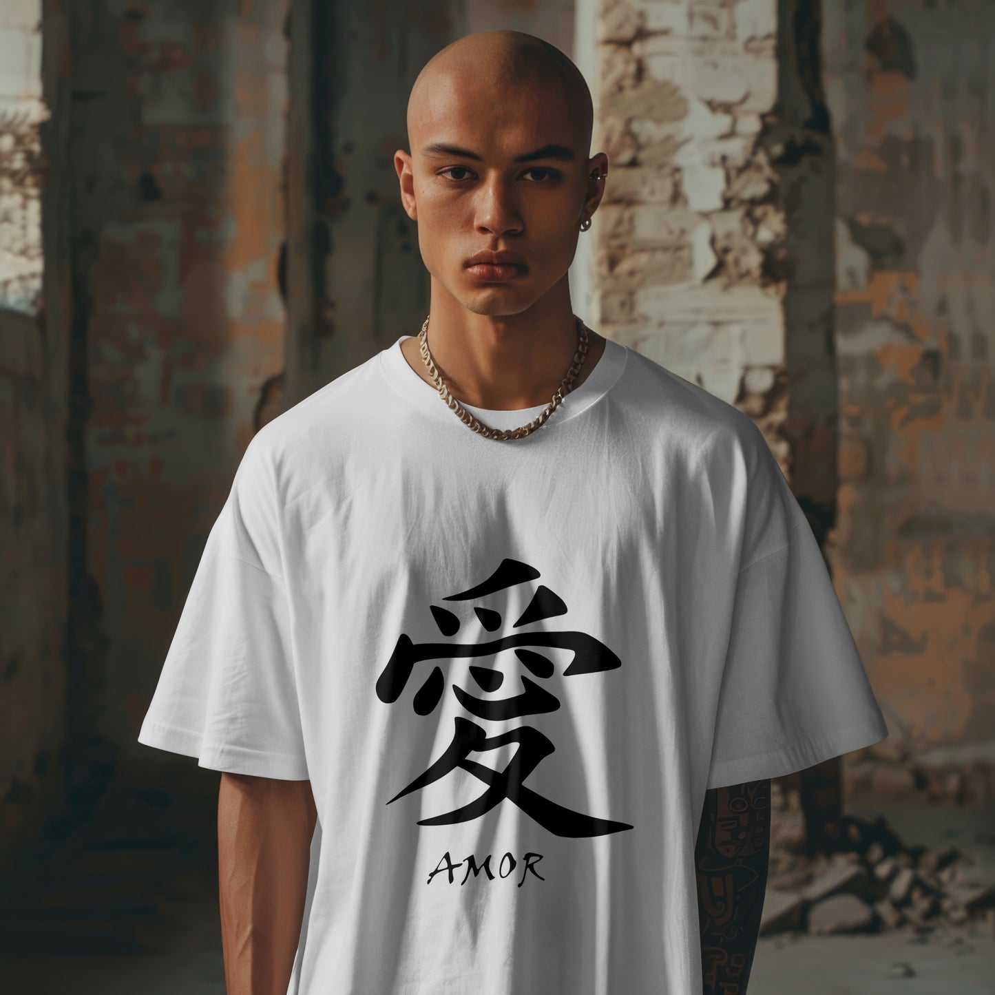 Amor : Graphic Printed Oversized T-shirt for Men