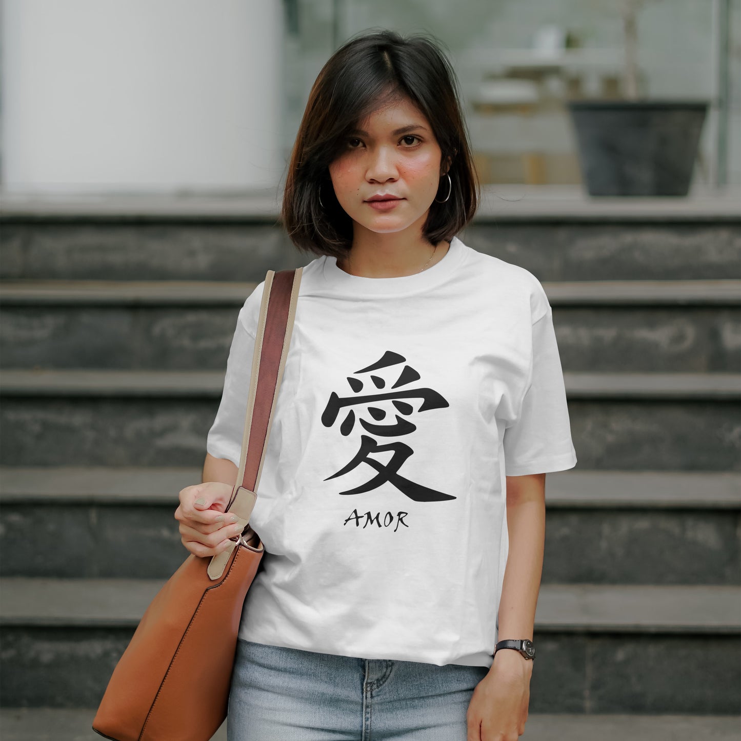 Amor : Graphic Printed Oversized T-shirt for Women