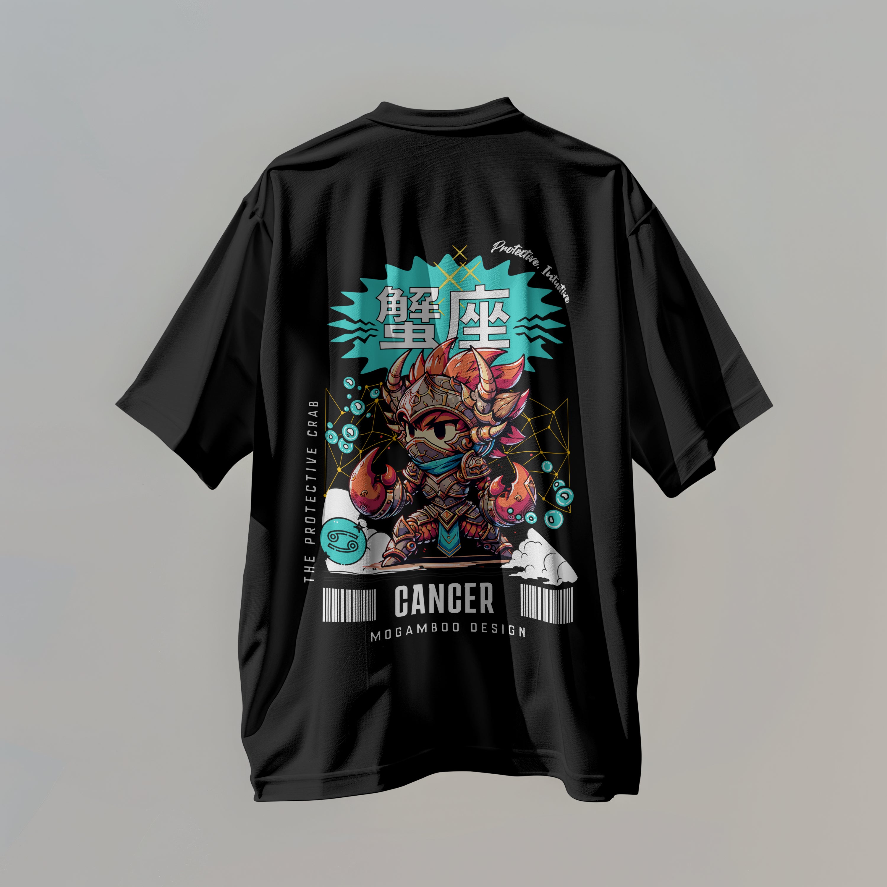 Cancer Zodiac Tee : Oversized T-Shirt for Women
