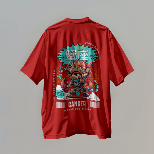 Cancer Zodiac Tee : Oversized T-Shirt for Men