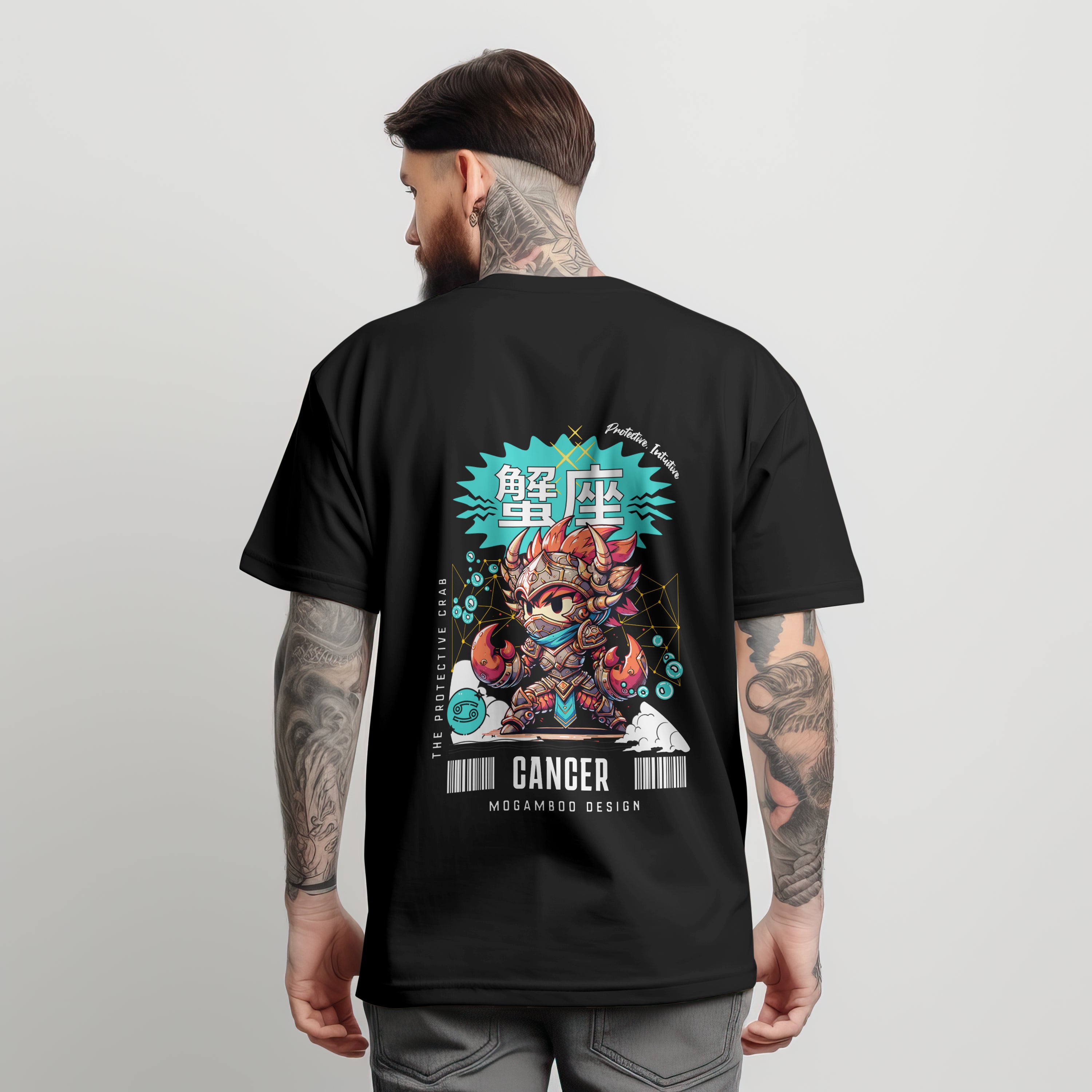 Cancer Zodiac Tee : Oversized T-Shirt for Men