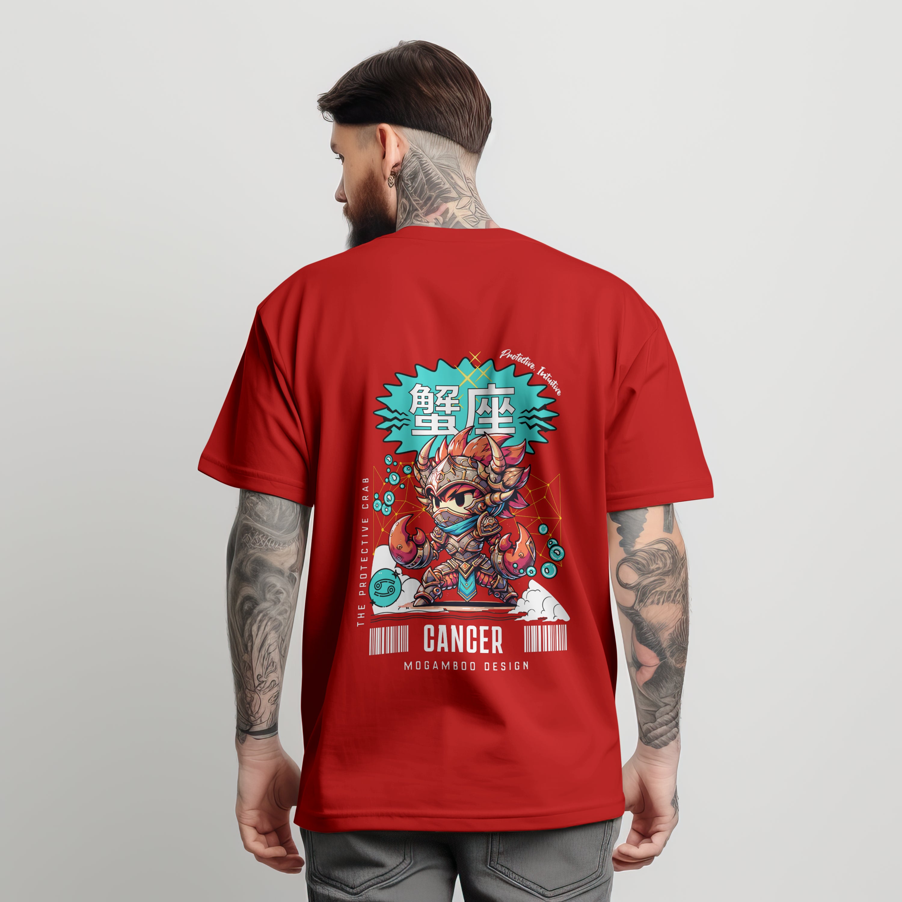 Cancer Zodiac Tee : Oversized T-Shirt for Men