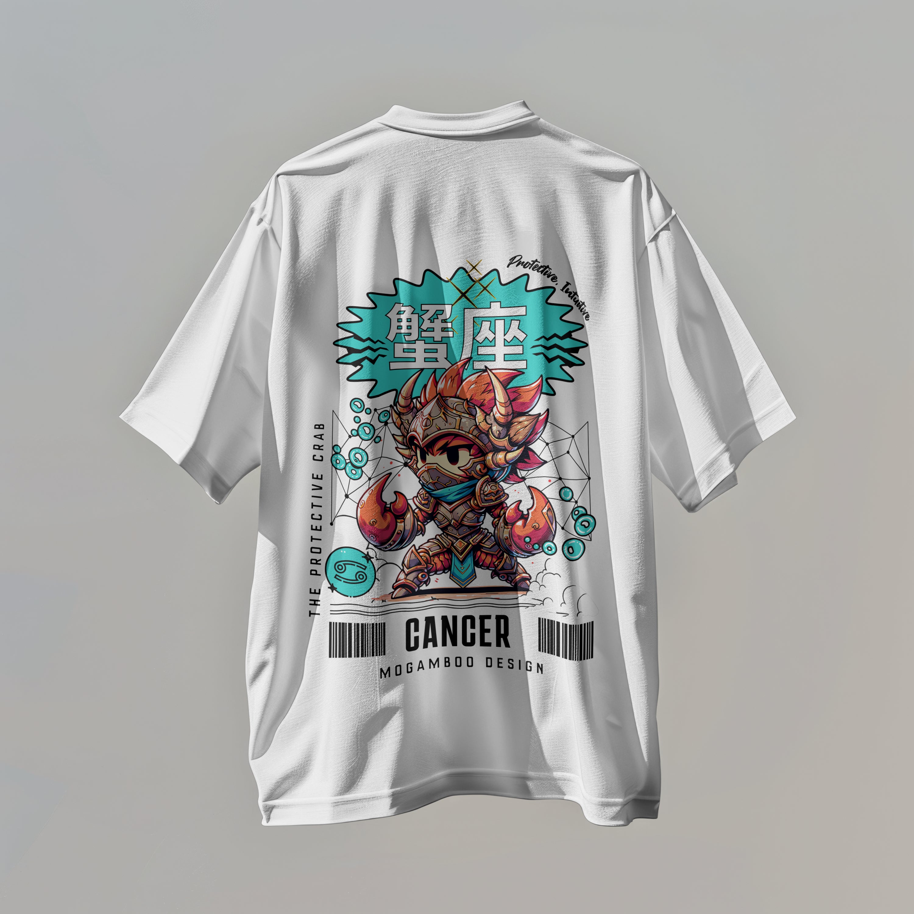 Cancer Zodiac Tee : Oversized T-Shirt for Women