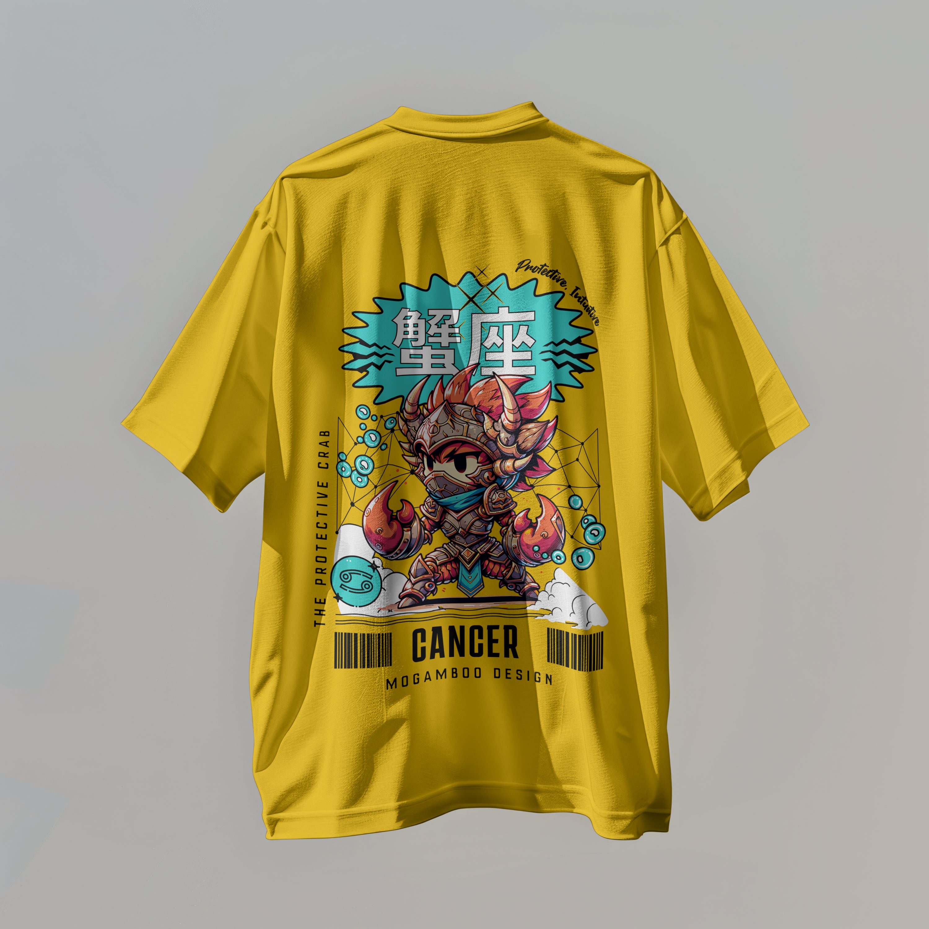 Cancer Zodiac Tee : Oversized T-Shirt for Women