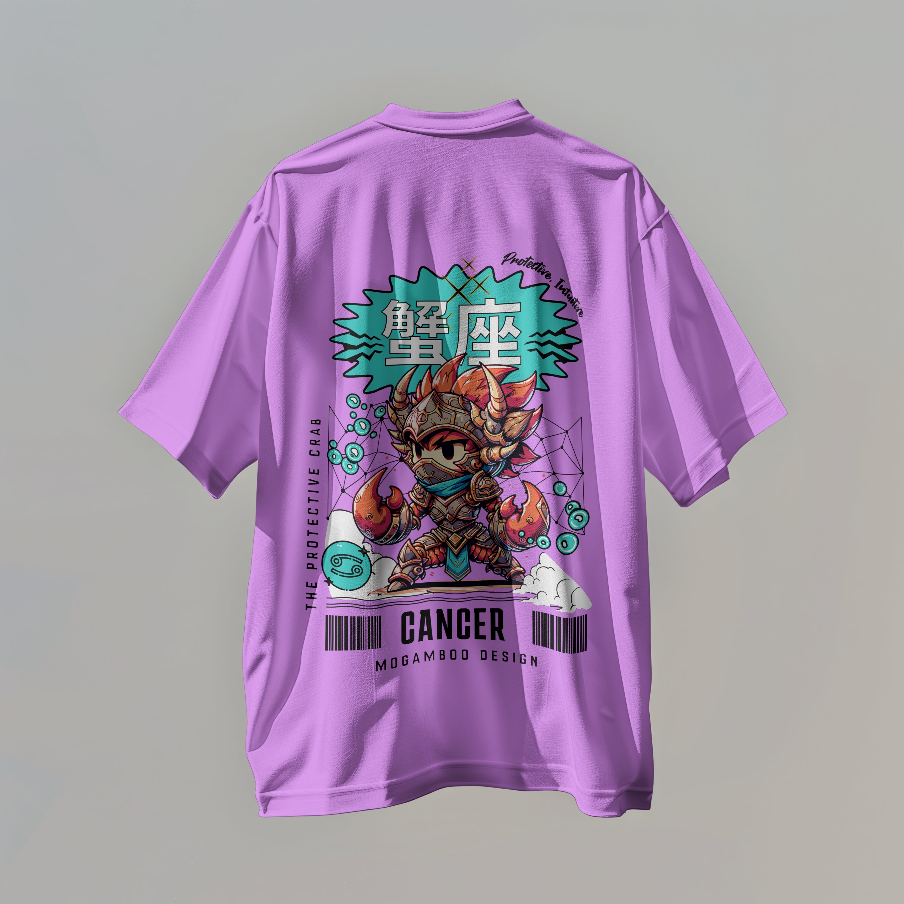 Cancer Zodiac Tee : Oversized T-Shirt for Women