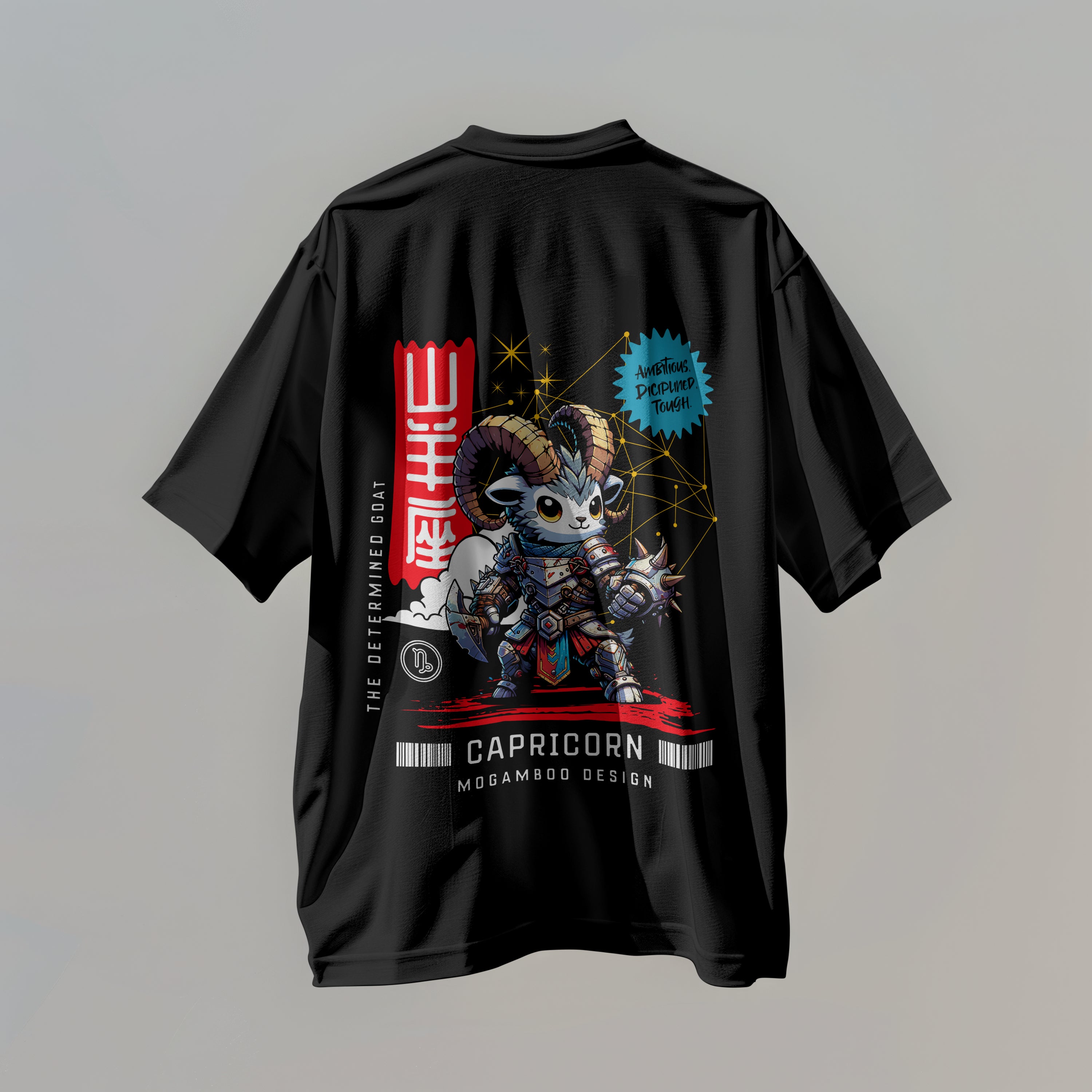 Capricorn Zodiac Tee: Oversized T-Shirt for Men