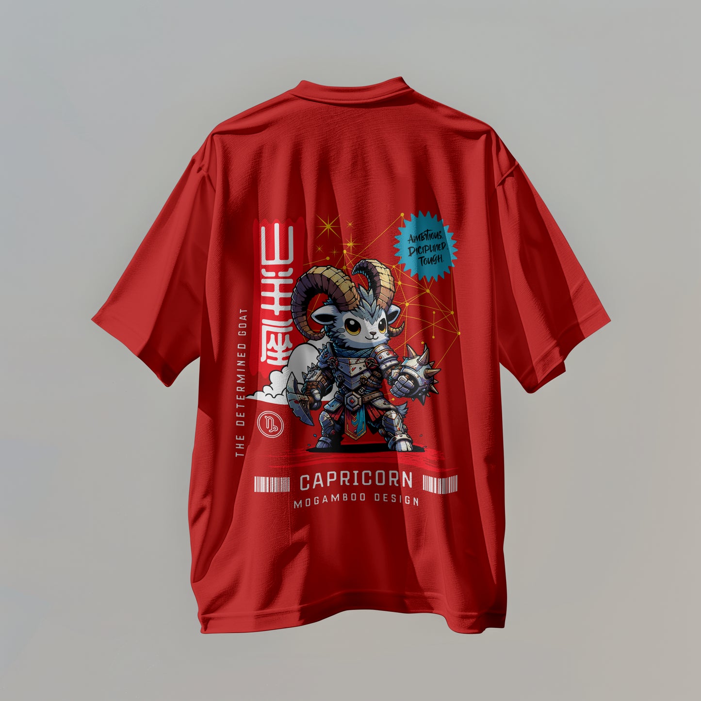 Capricorn Zodiac Tee: Oversized T-Shirt for Men