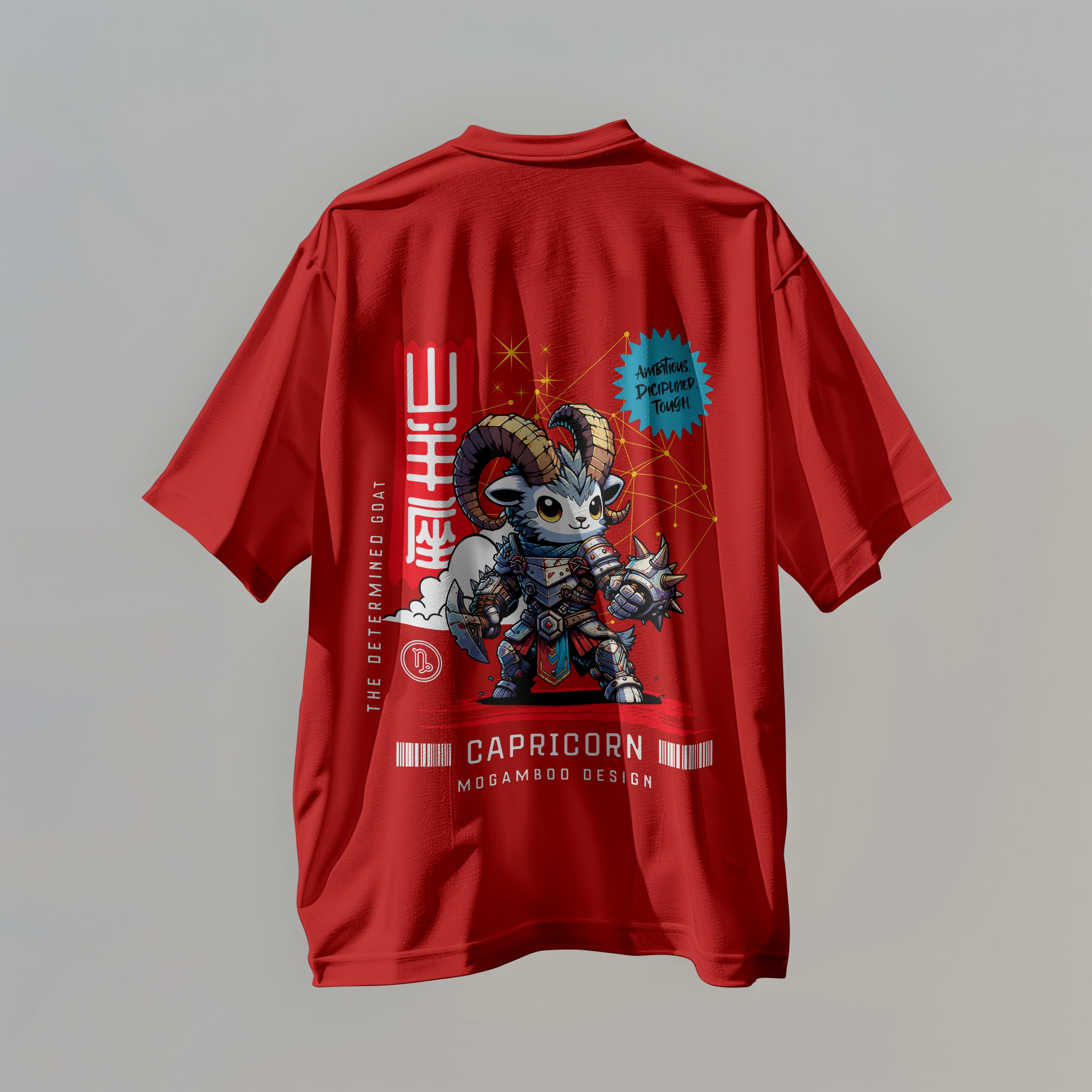 Capricorn Zodiac Tee: Oversized T-Shirt for Men
