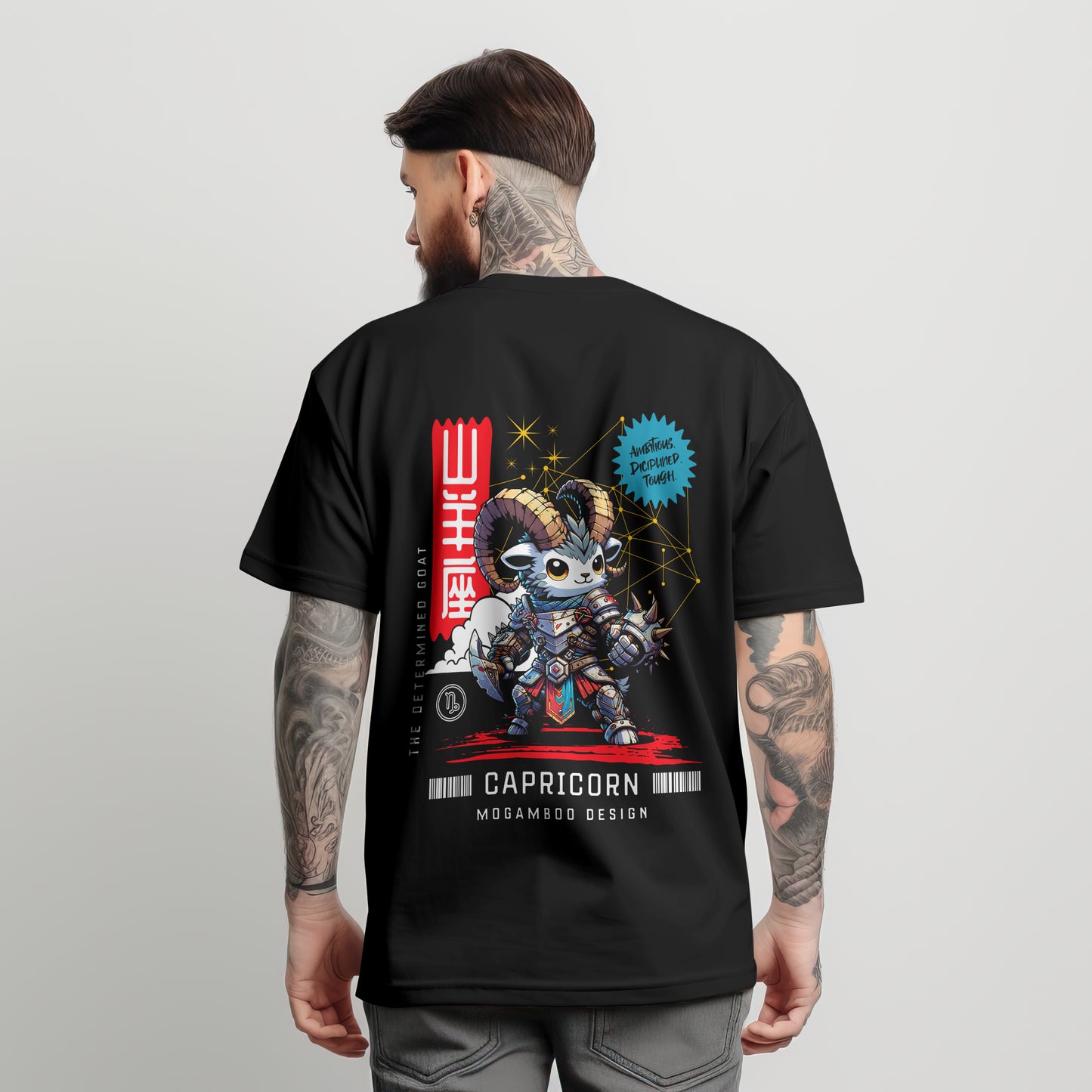 Capricorn Zodiac Tee: Oversized T-Shirt for Men