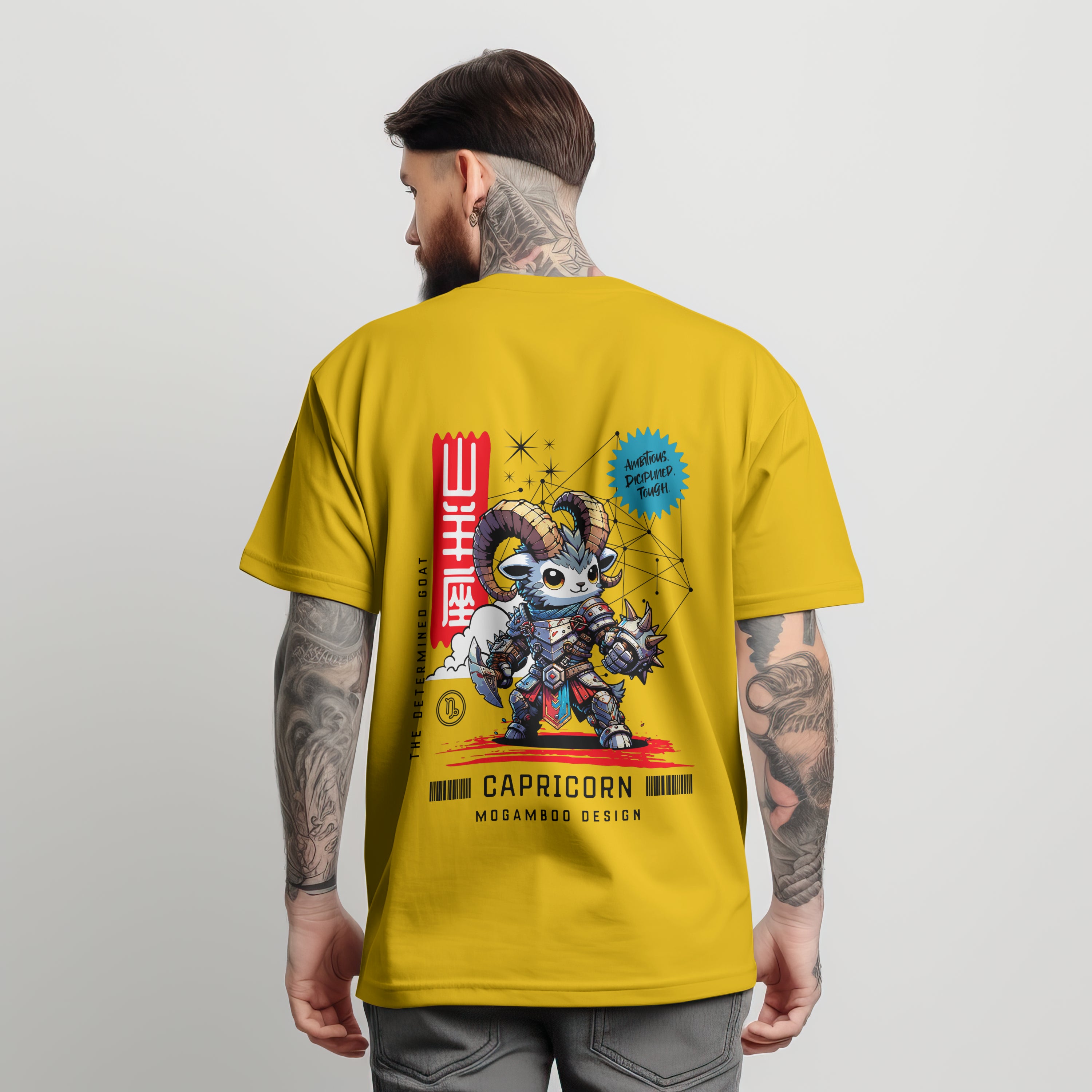 Capricorn Zodiac Tee: Oversized T-Shirt for Men