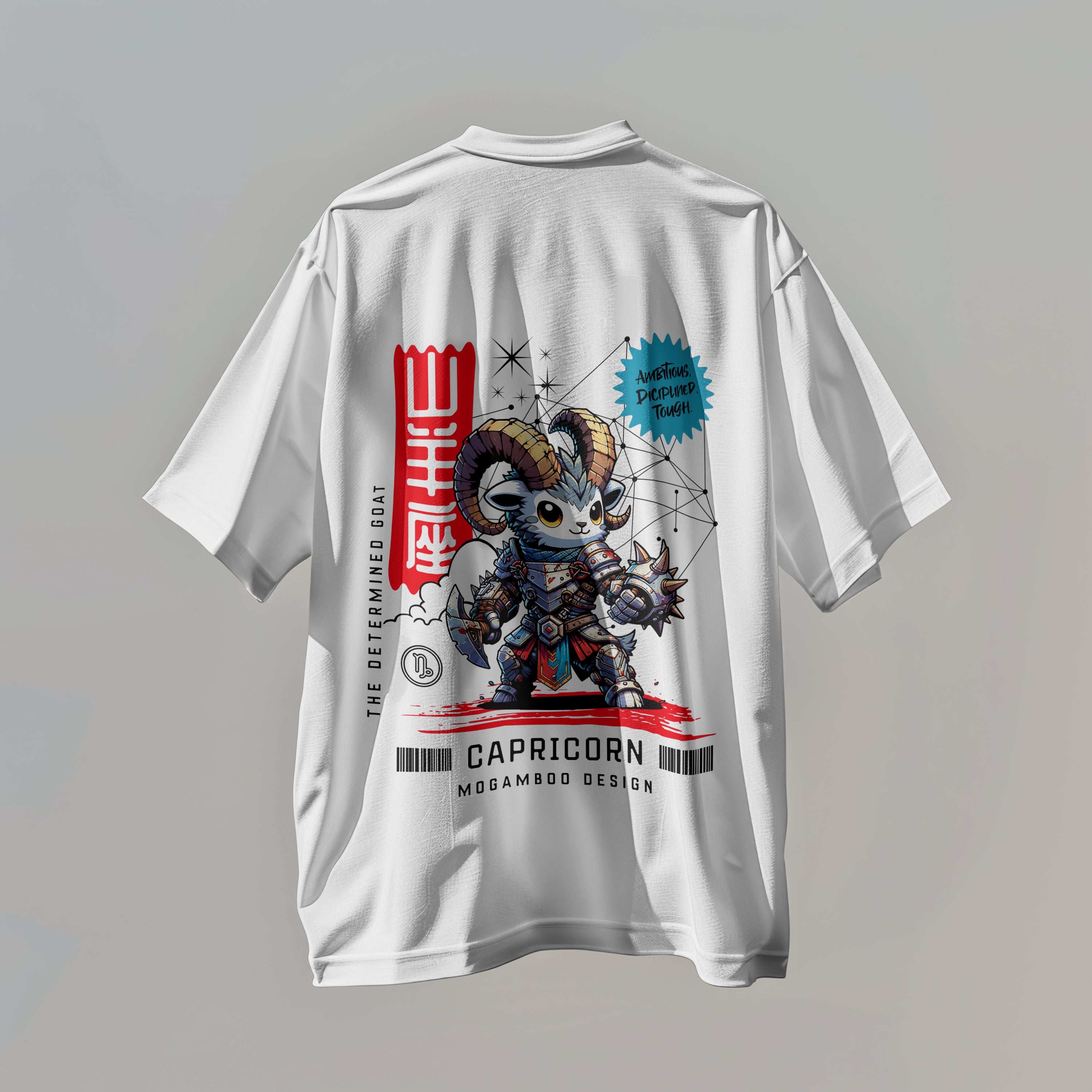 Capricorn Zodiac Tee: Oversized T-Shirt for Men