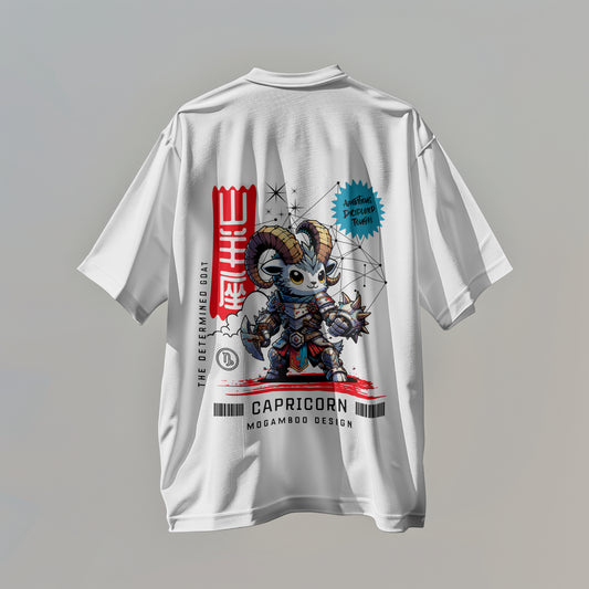 Capricorn Zodiac Tee: Oversized T-Shirt for Men