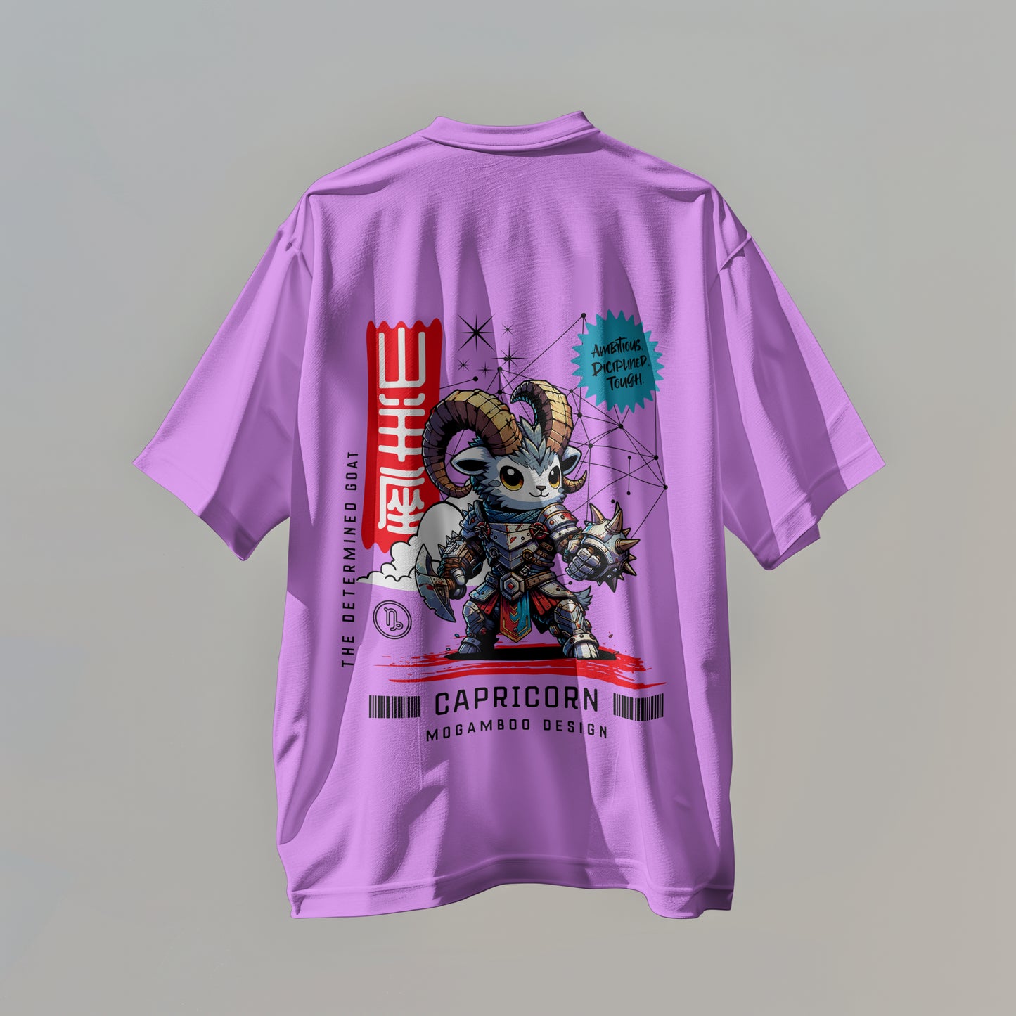 Capricorn Zodiac Tee: Oversized T-Shirt for Men