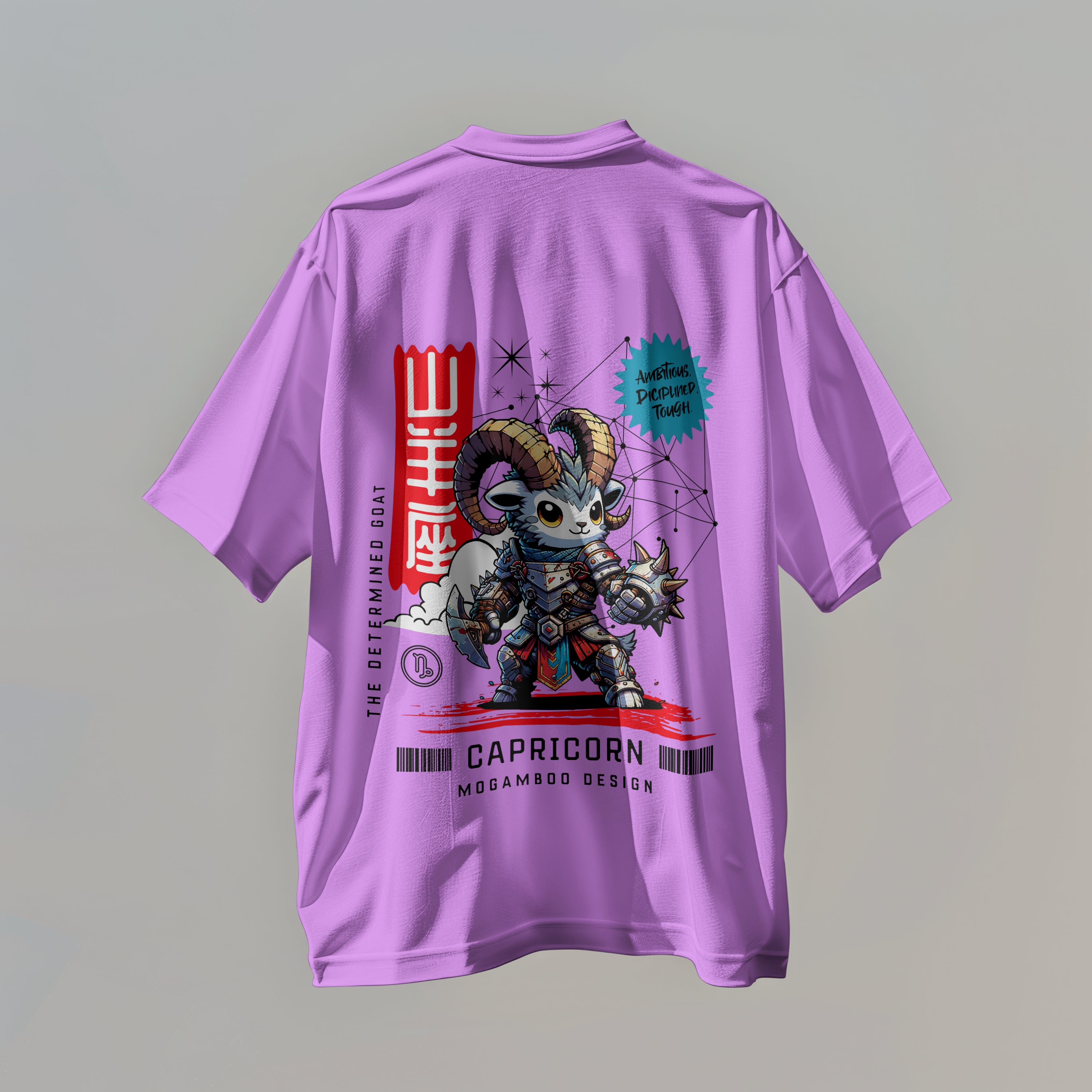 Capricorn Zodiac Tee: Oversized T-Shirt for Men