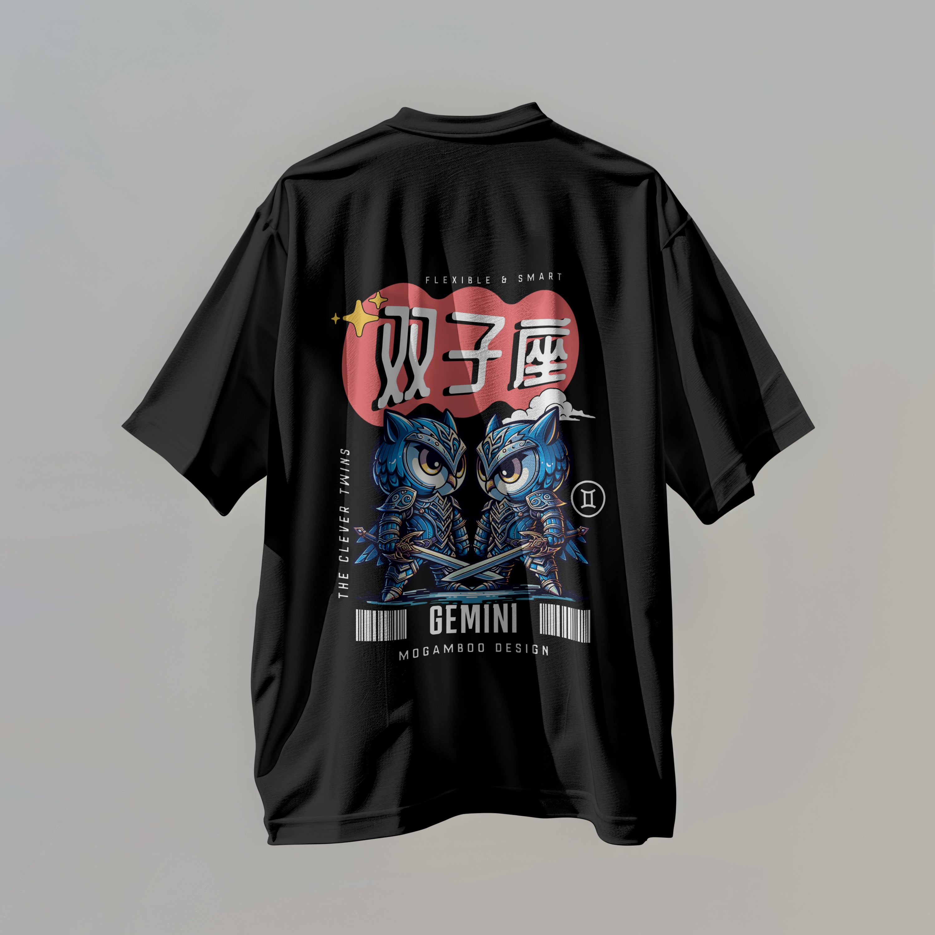 Gemini Zodiac Tee : Oversized T-Shirt for Men