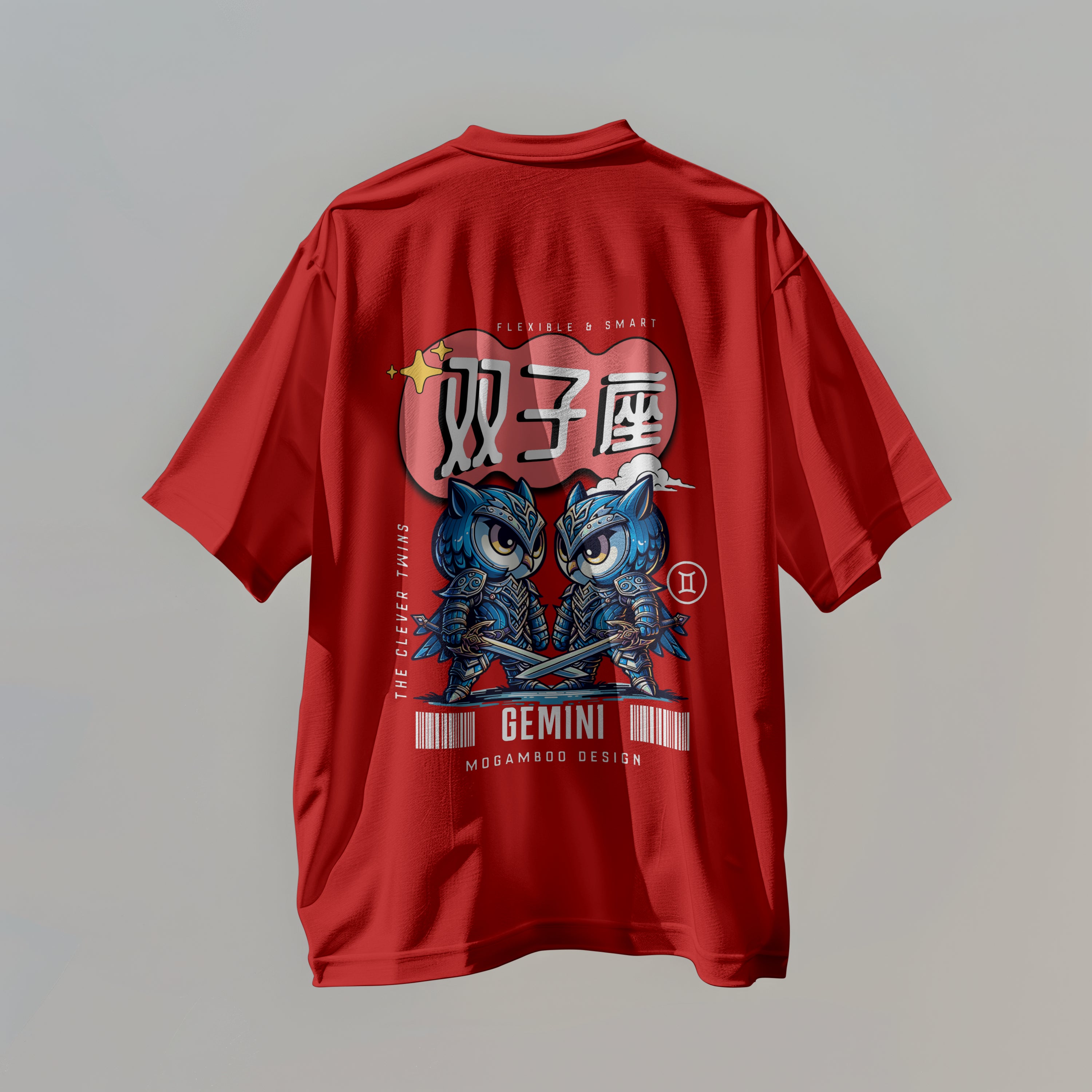 Gemini Zodiac Tee : Oversized T-Shirt for Men