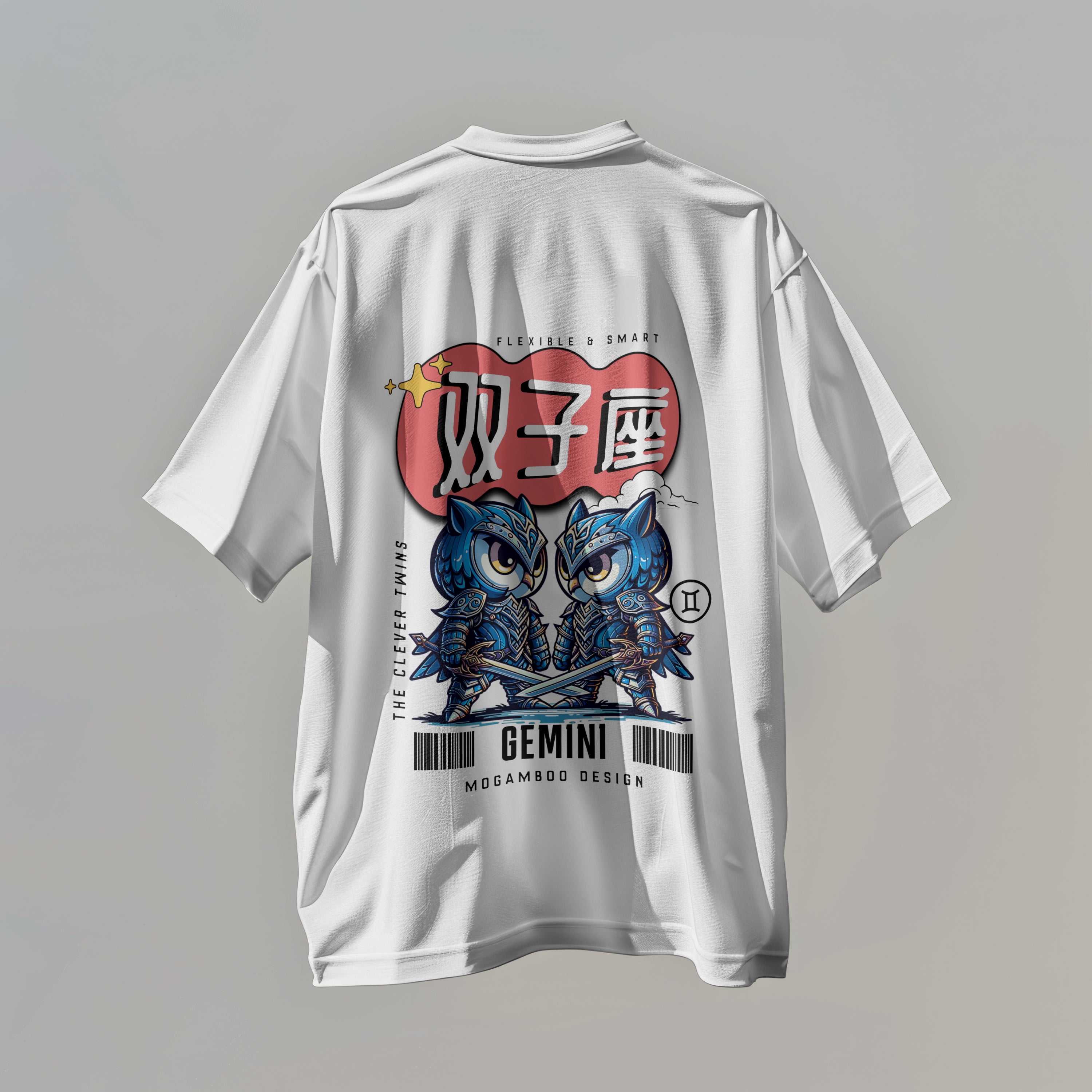 Gemini Zodiac Tee : Oversized T-Shirt for Men