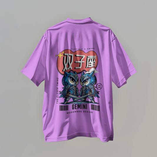Gemini Zodiac Tee : Oversized T-Shirt for Men