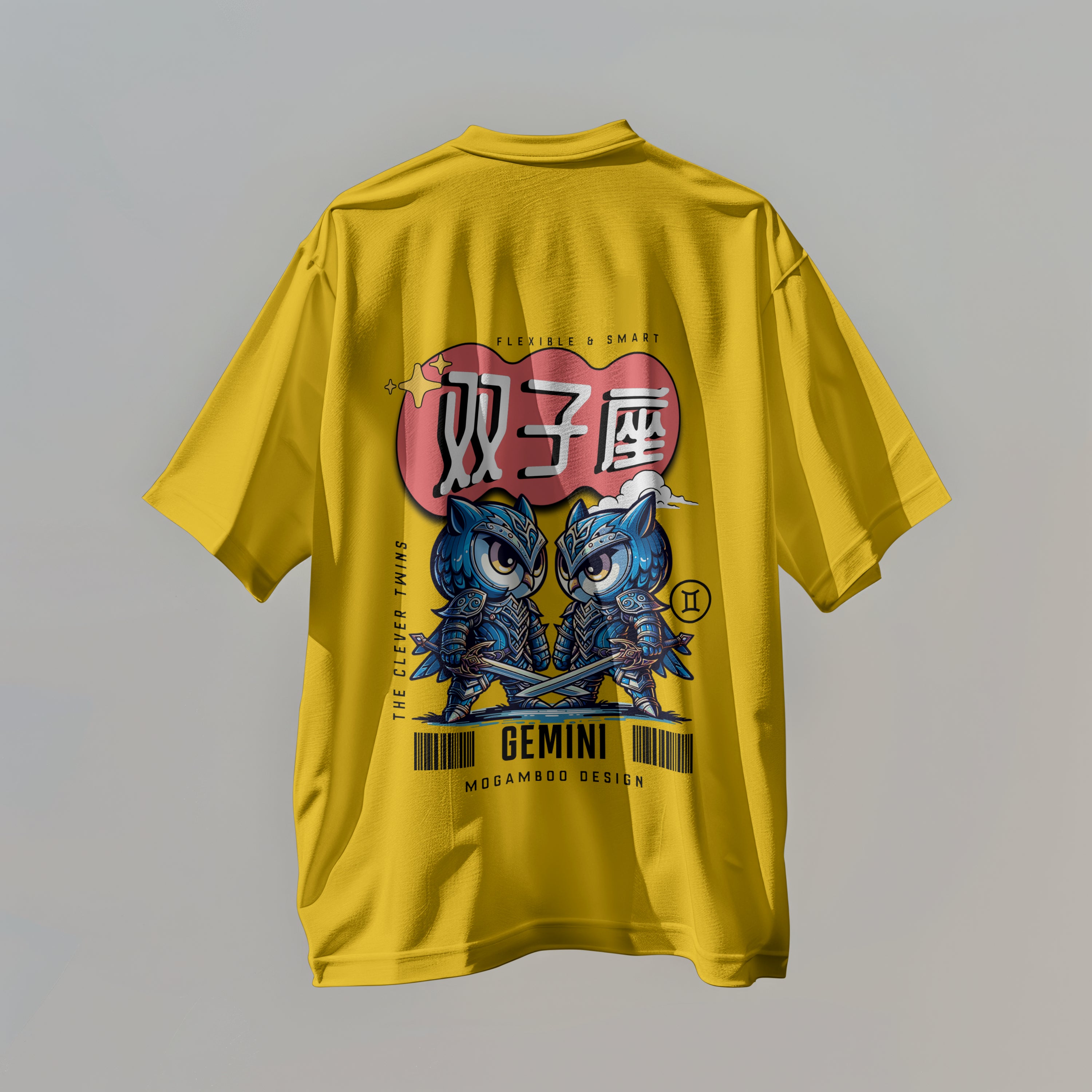 Gemini Zodiac Tee : Oversized T-Shirt for Men