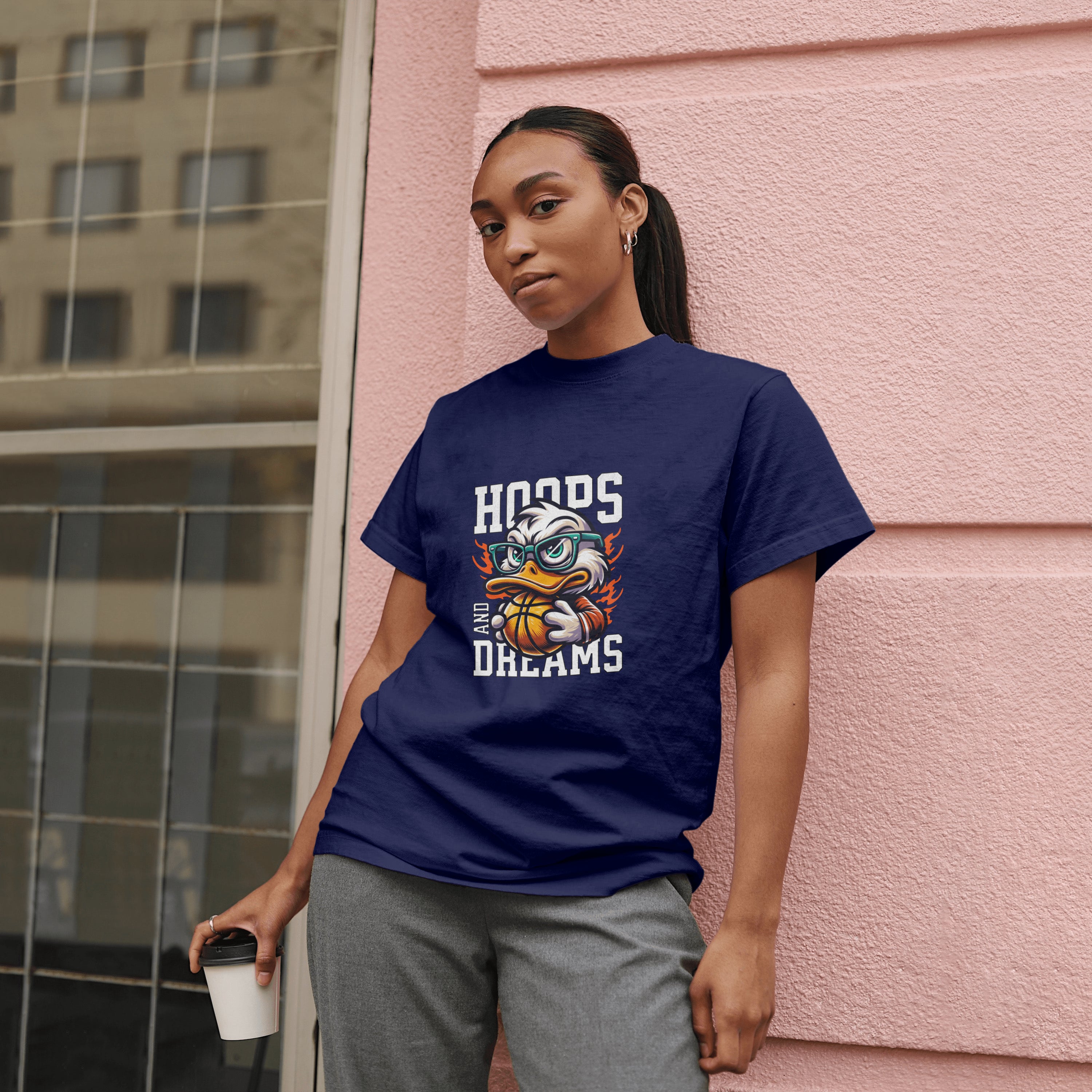 Duck - Light Weight Graphic Regular Fit T-Shirt For Women