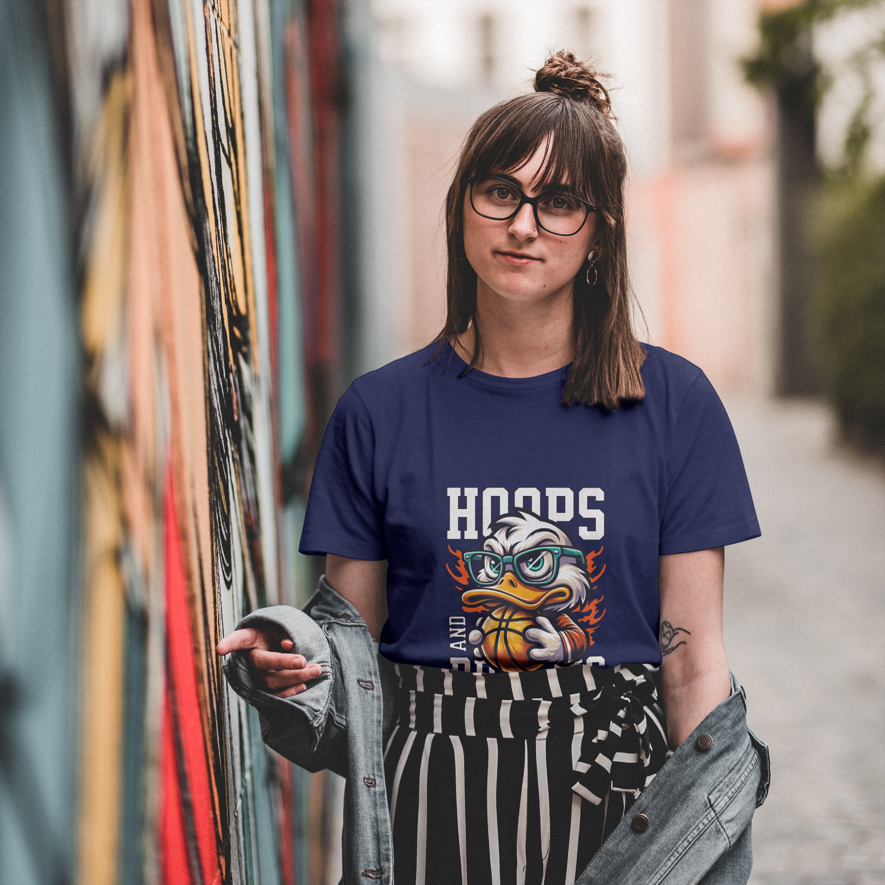 Duck - Light Weight Graphic Regular Fit T-Shirt For Women