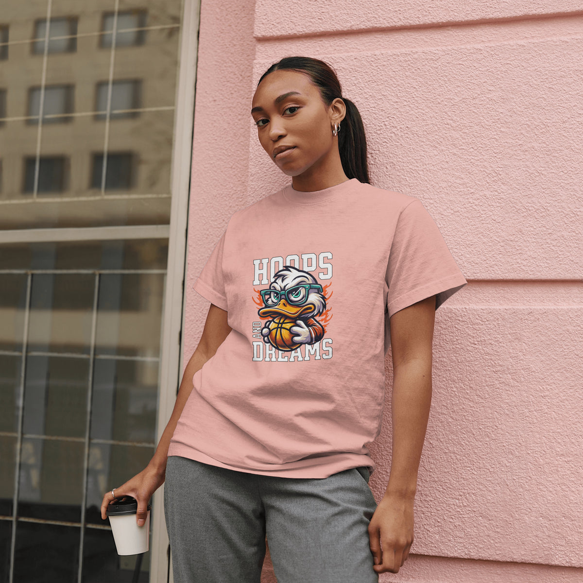 Duck - Light Weight Graphic Regular Fit T-Shirt For Women