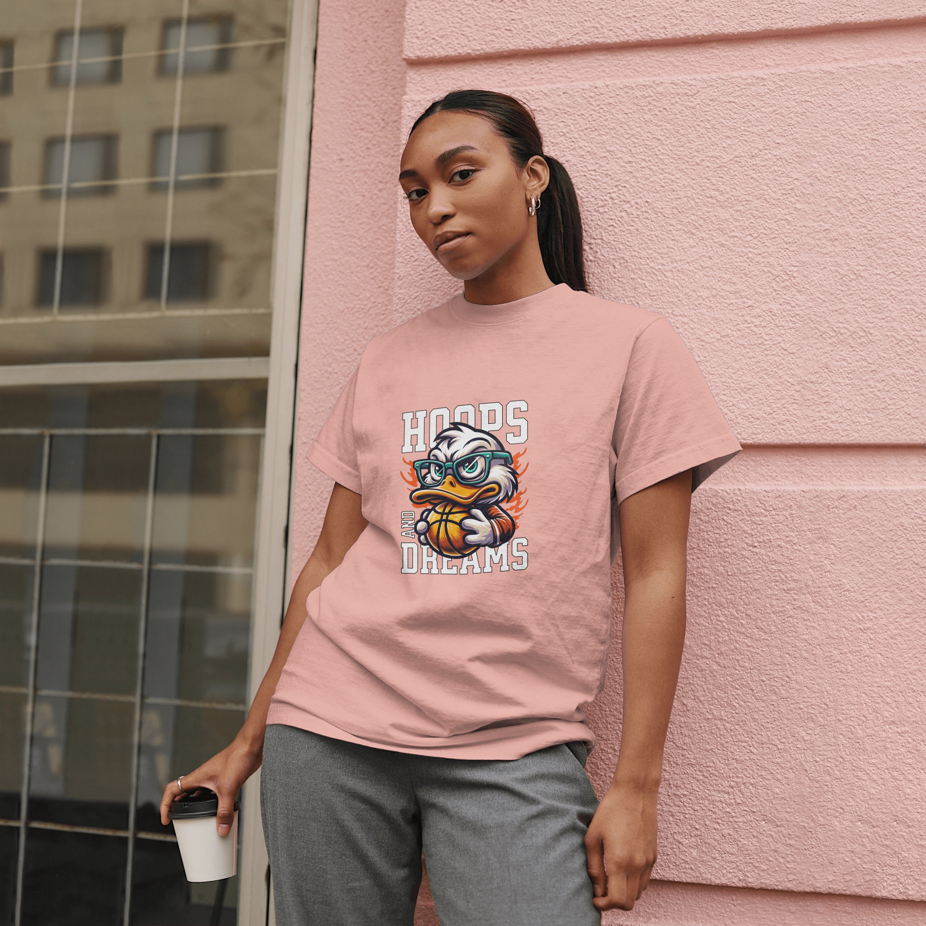 Duck - Light Weight Graphic Regular Fit T-Shirt For Women