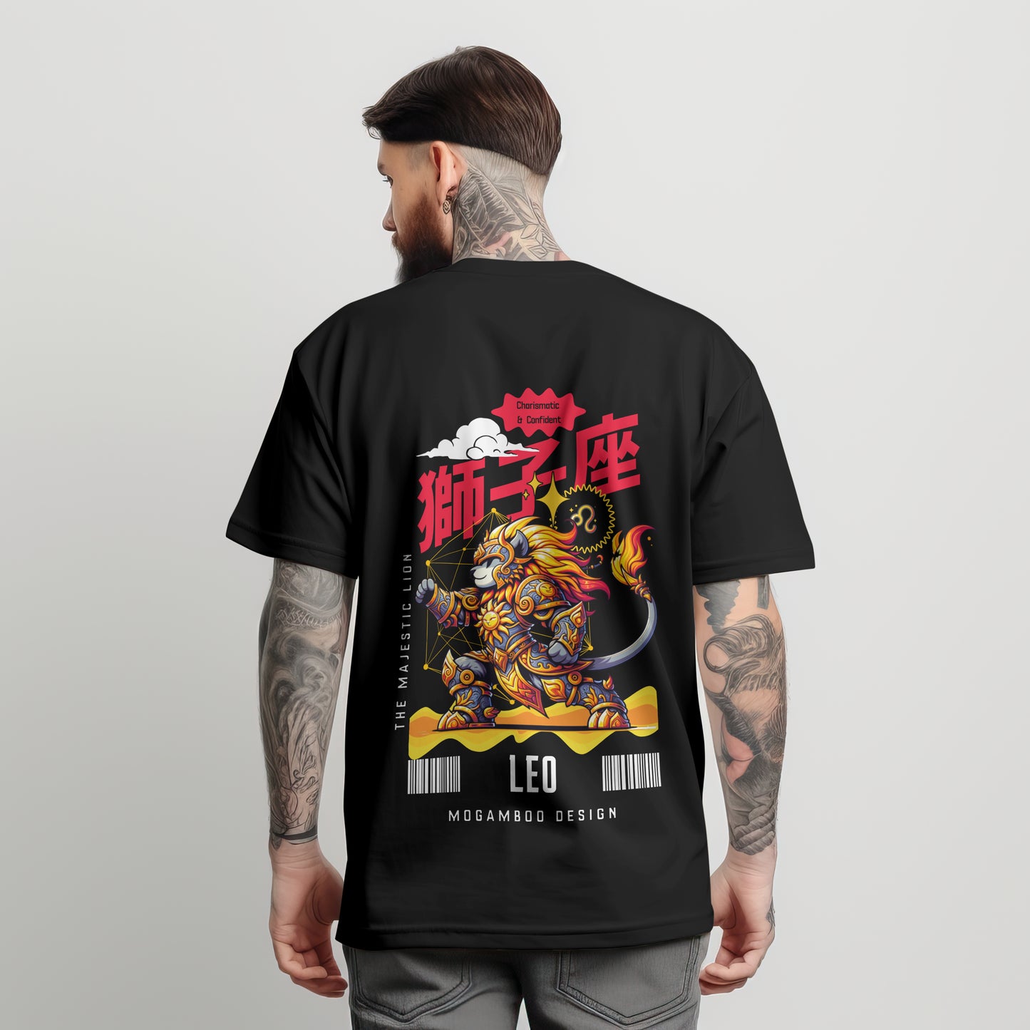 Leo Zodiac Tee : Oversized T-Shirt for Men