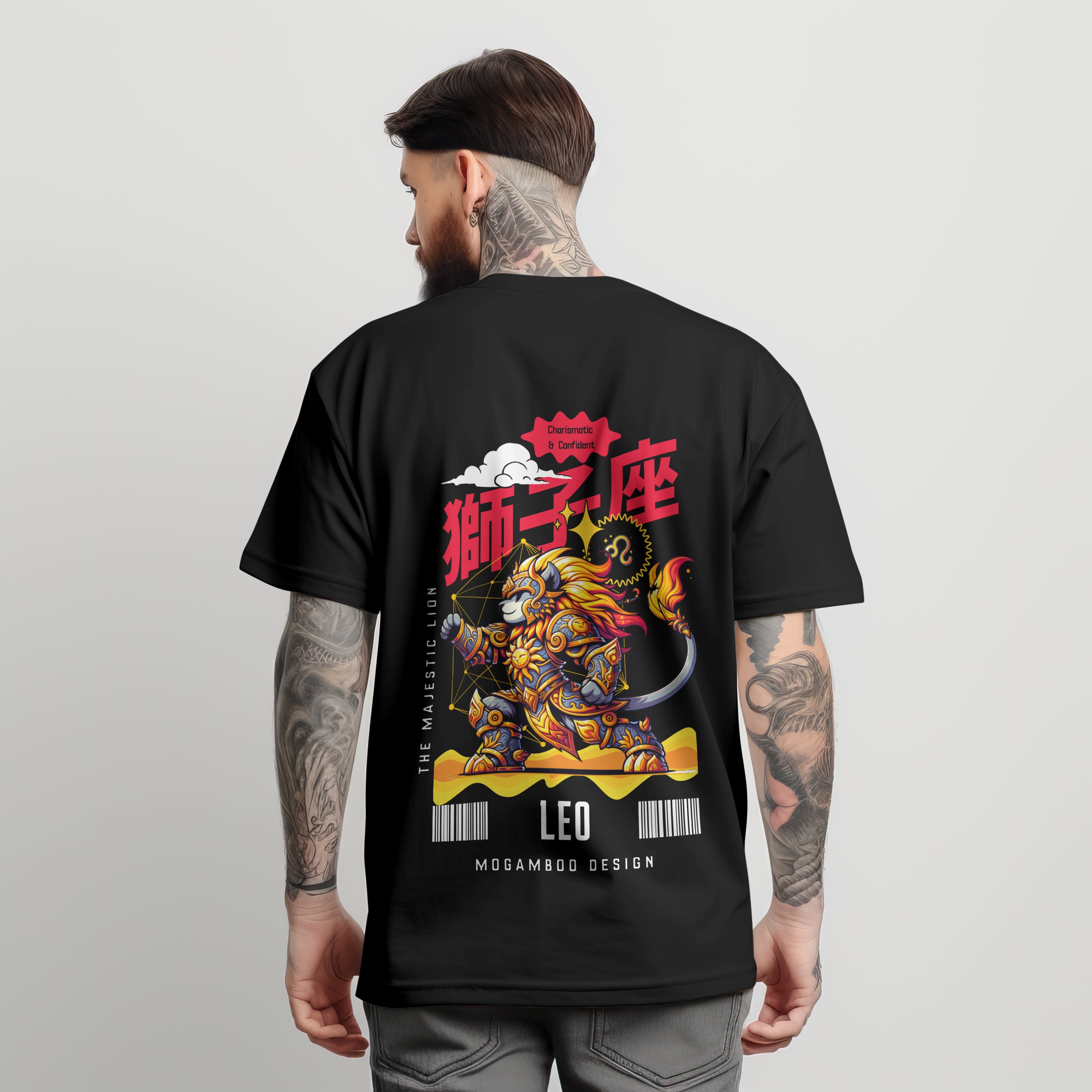 Leo Zodiac Tee : Oversized T-Shirt for Men