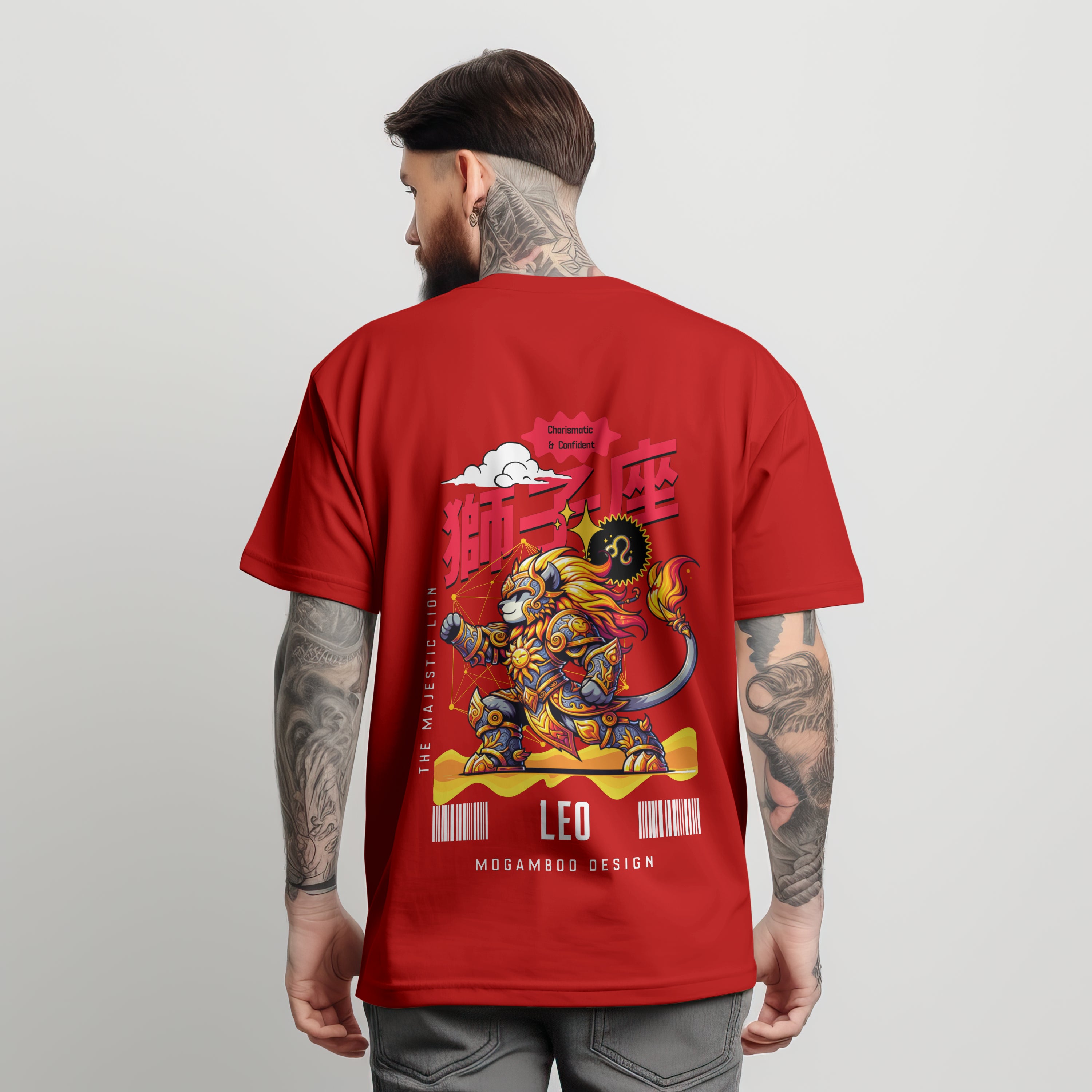 Leo Zodiac Tee : Oversized T-Shirt for Men