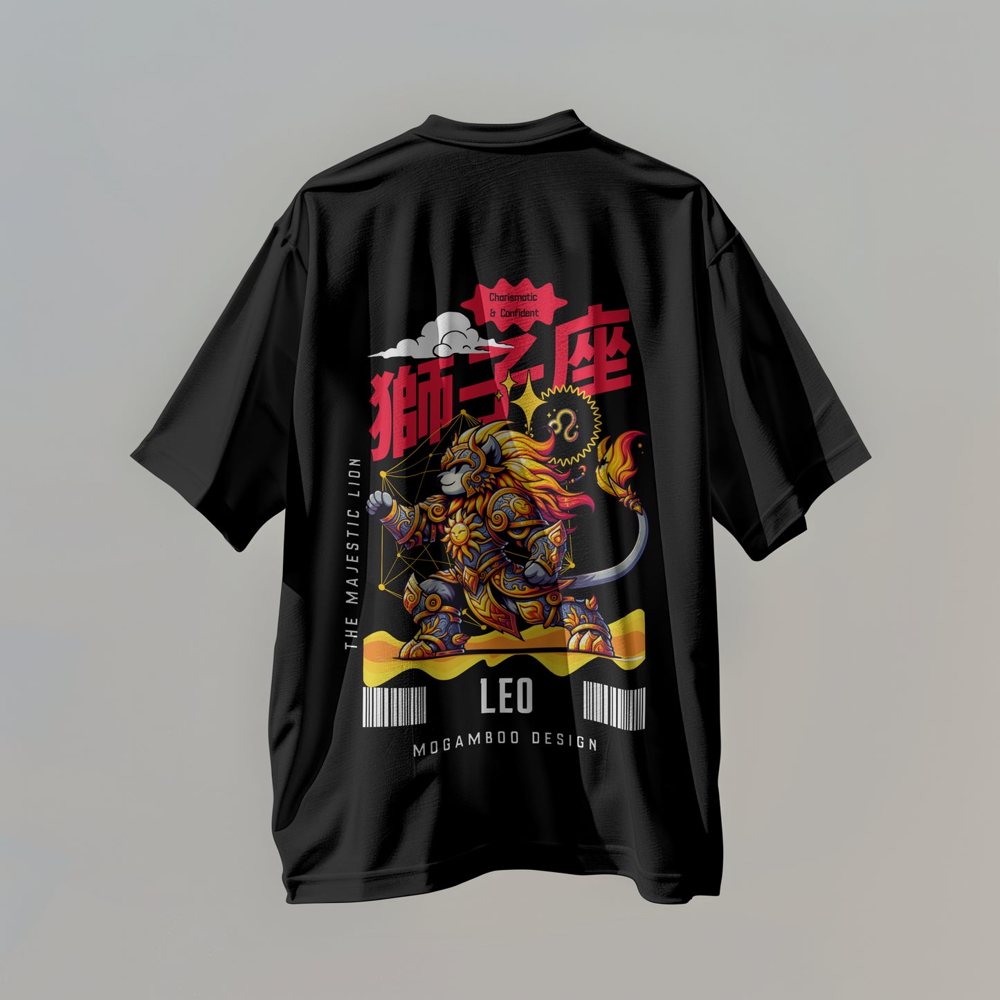 Leo Zodiac Tee : Oversized T-Shirt for Men