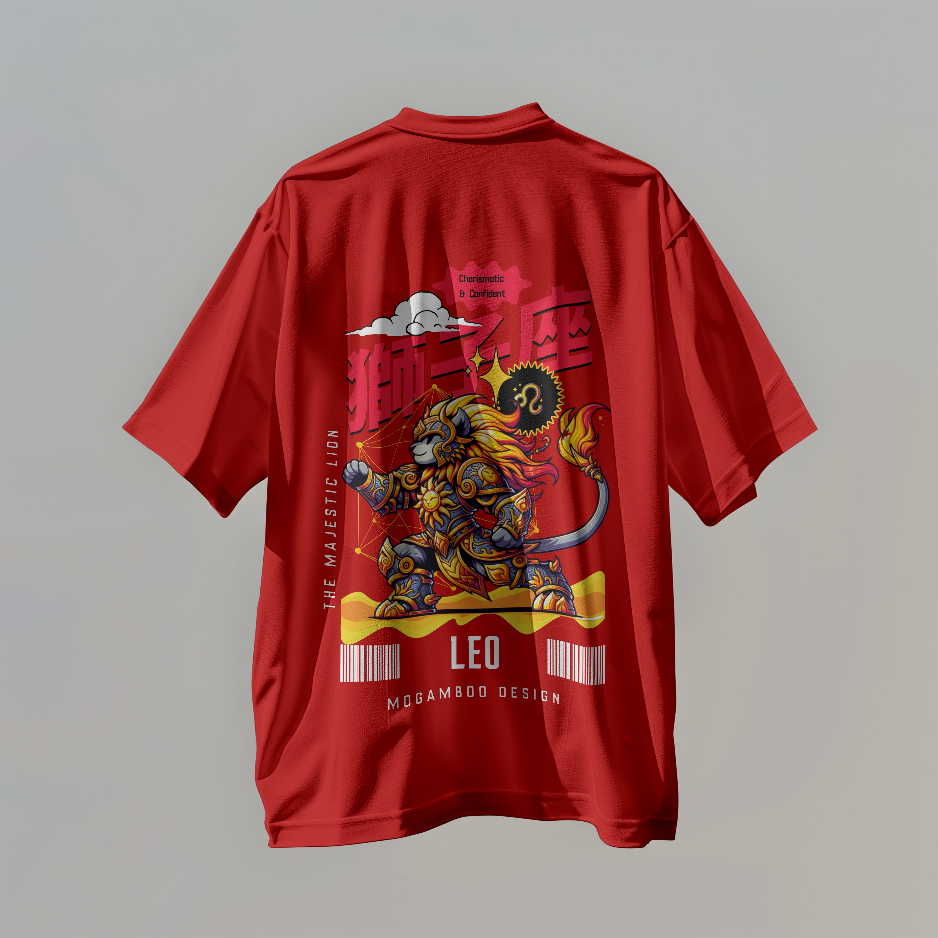 Leo Zodiac Tee : Oversized T-Shirt for Men