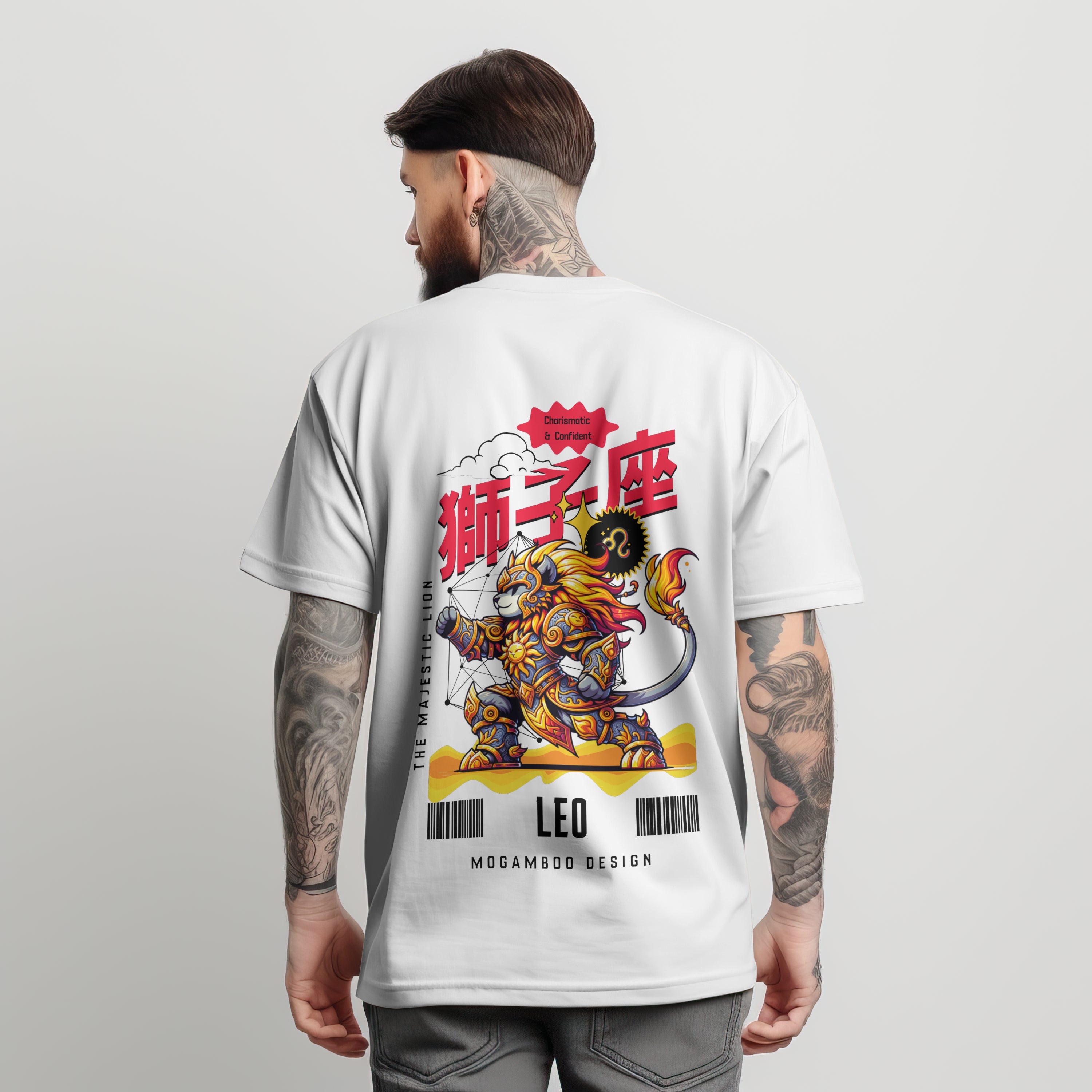 Leo Zodiac Tee : Oversized T-Shirt for Men