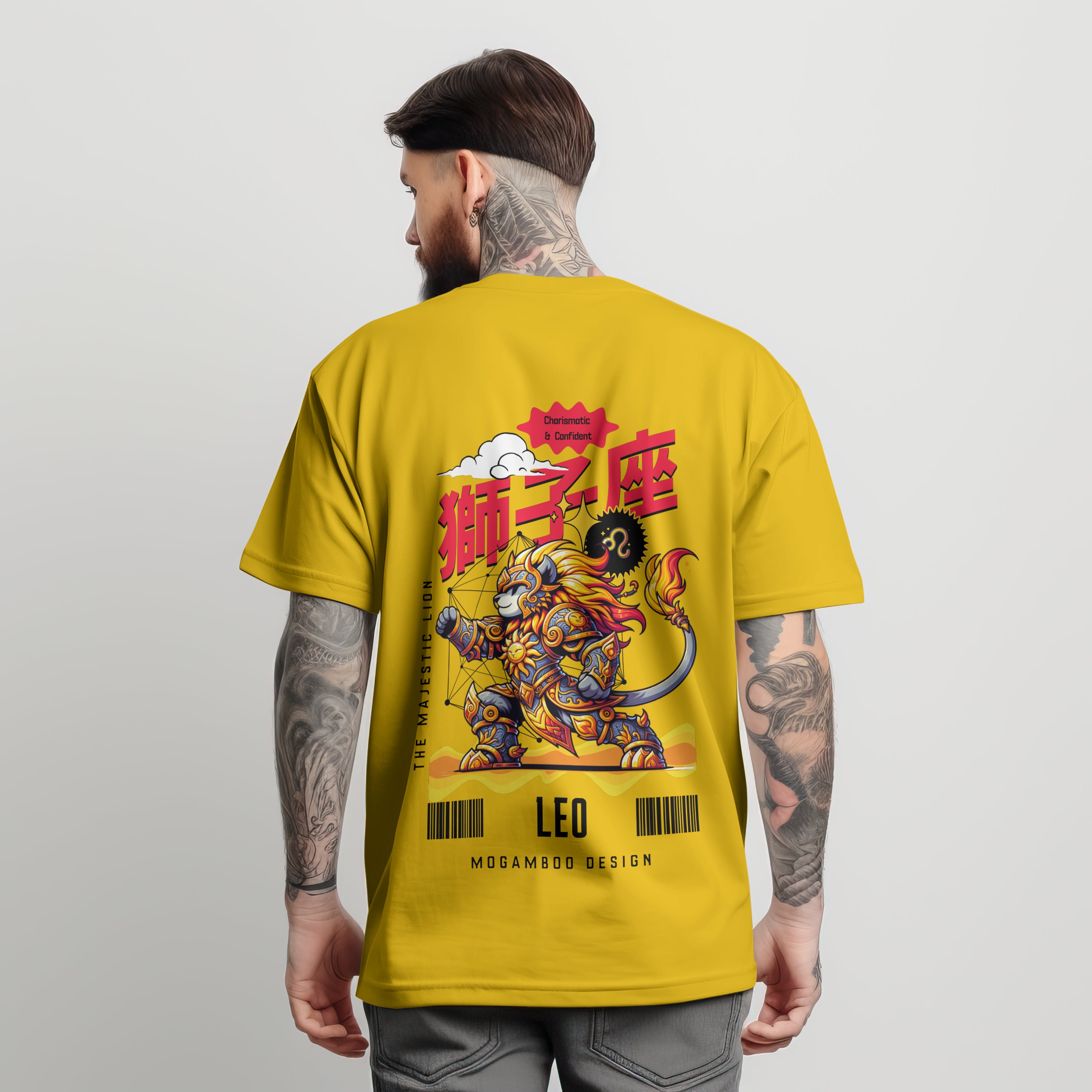 Leo Zodiac Tee : Oversized T-Shirt for Men