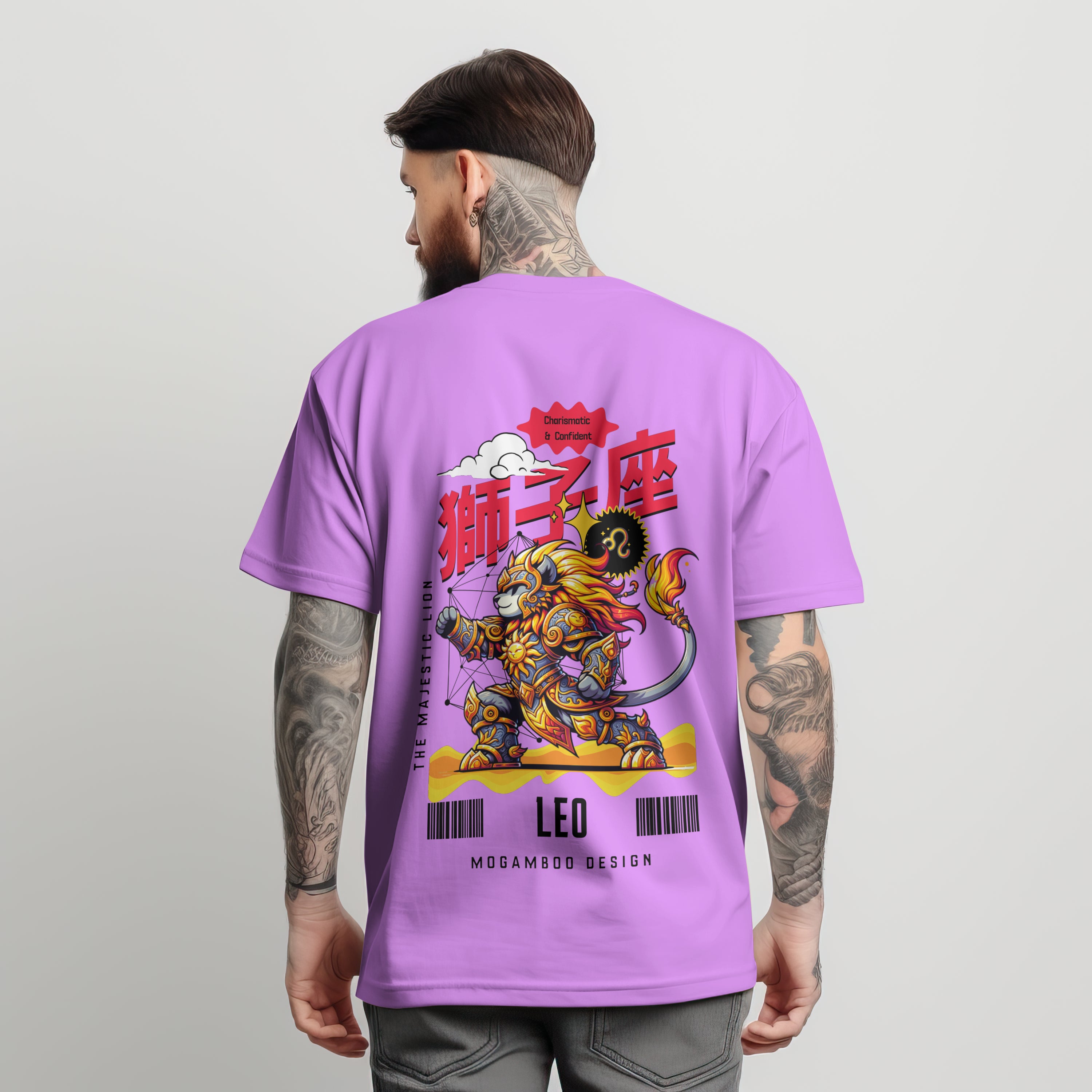 Leo Zodiac Tee : Oversized T-Shirt for Men