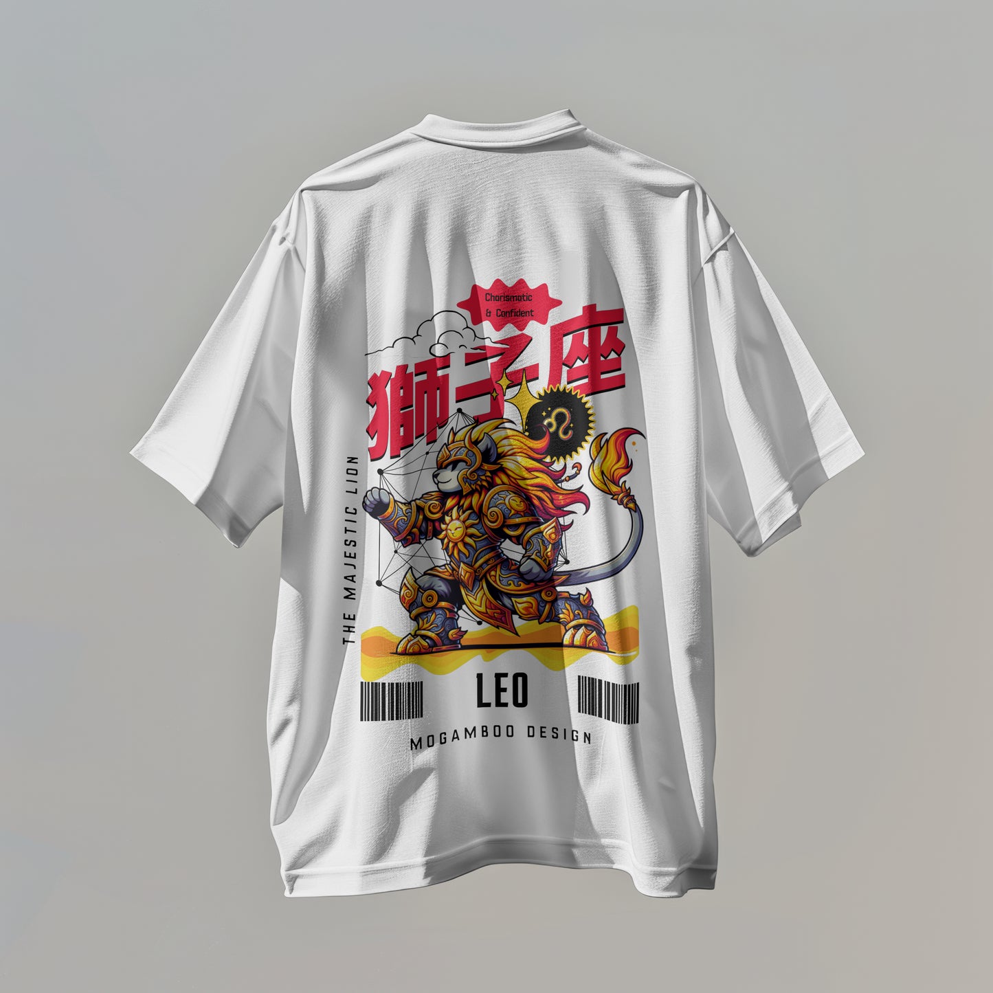 Leo Zodiac Tee : Oversized T-Shirt for Men